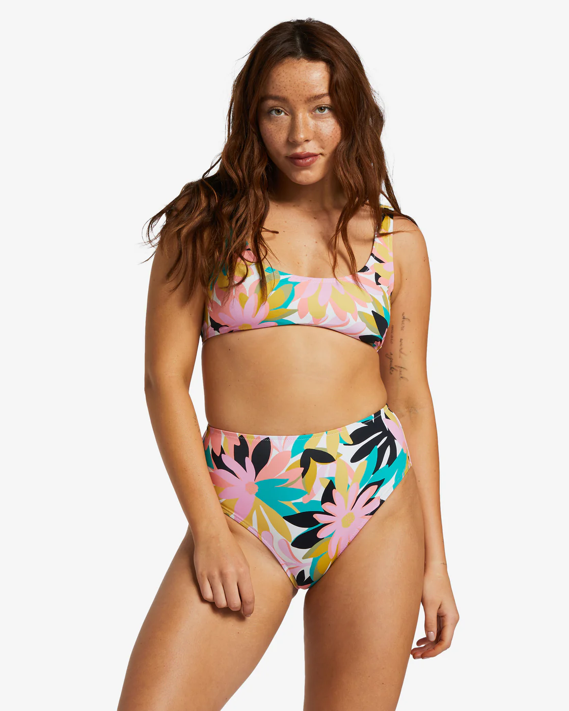 Billabong A/Div Medium Bikini Bottoms - Black Multi 3 -Biliabong Outlet