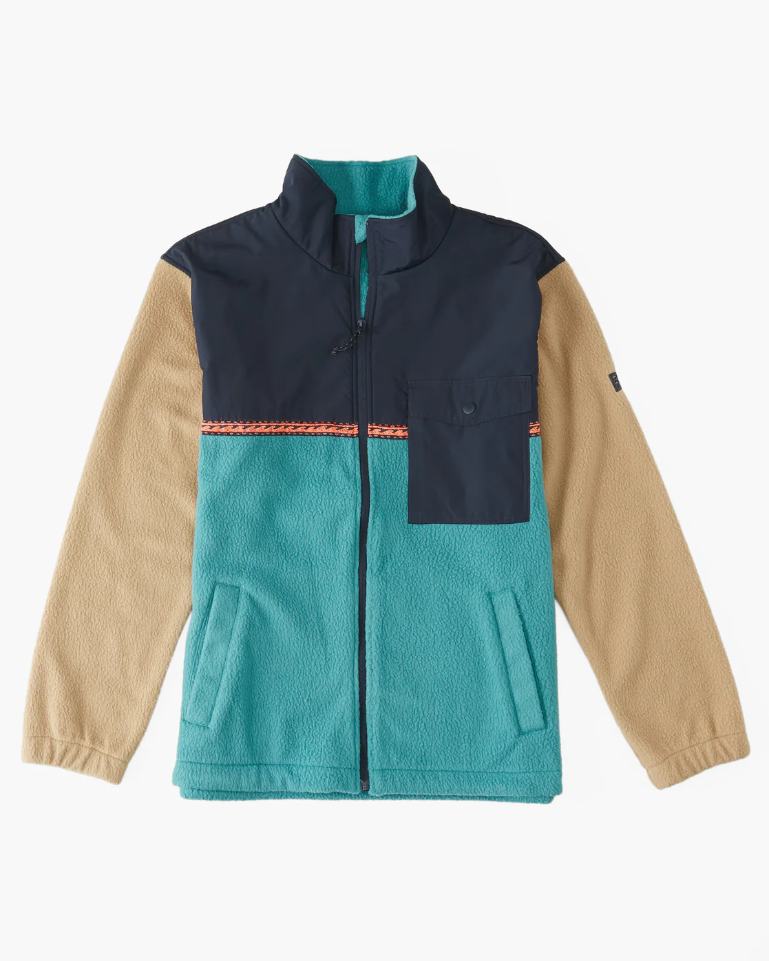 Billabong A/Div Boundary Trail Zip-Up Fleece - Pacific -Biliabong Outlet