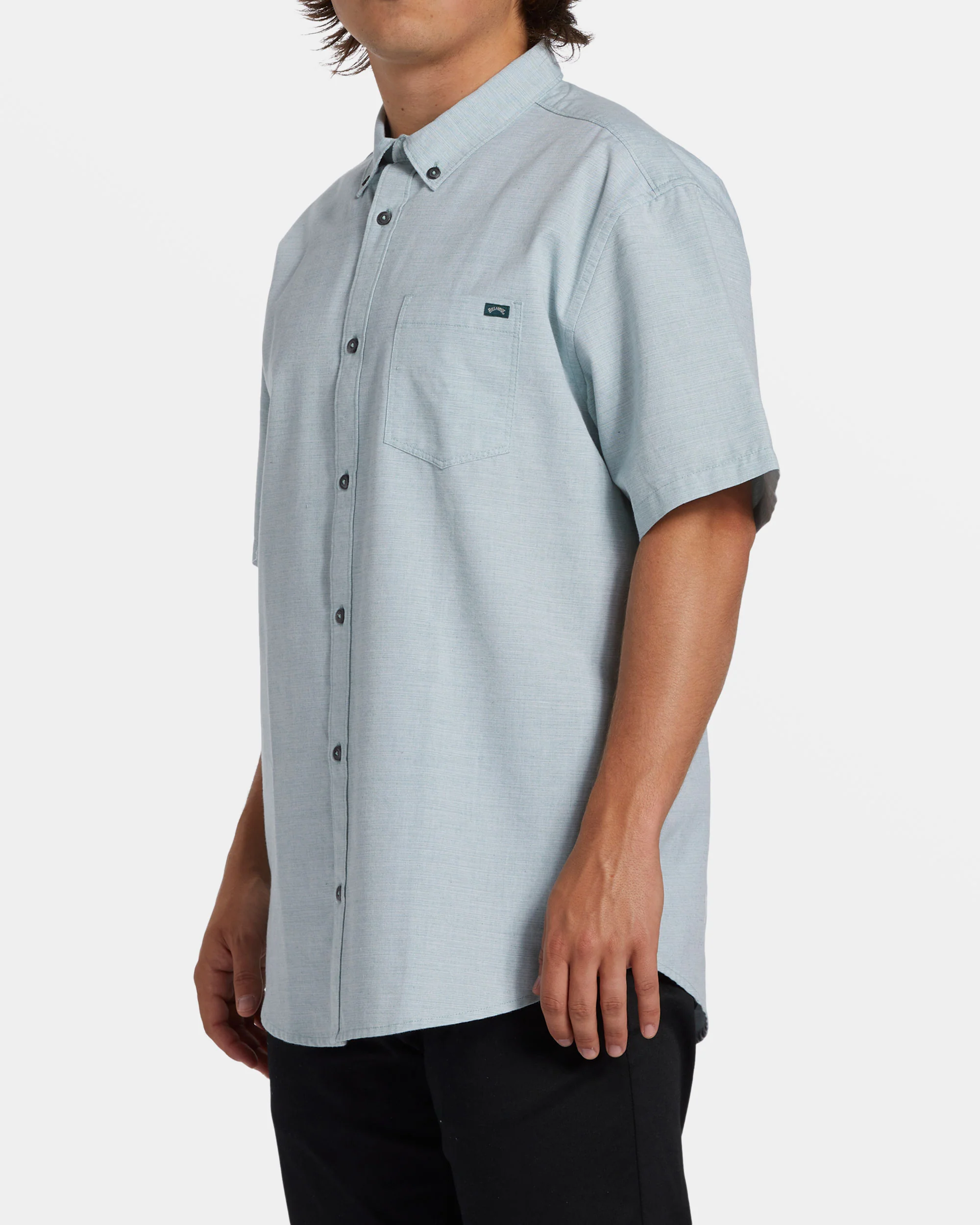 Billabong All Day Short Sleeve Shirt - Jade Stone -Biliabong Outlet