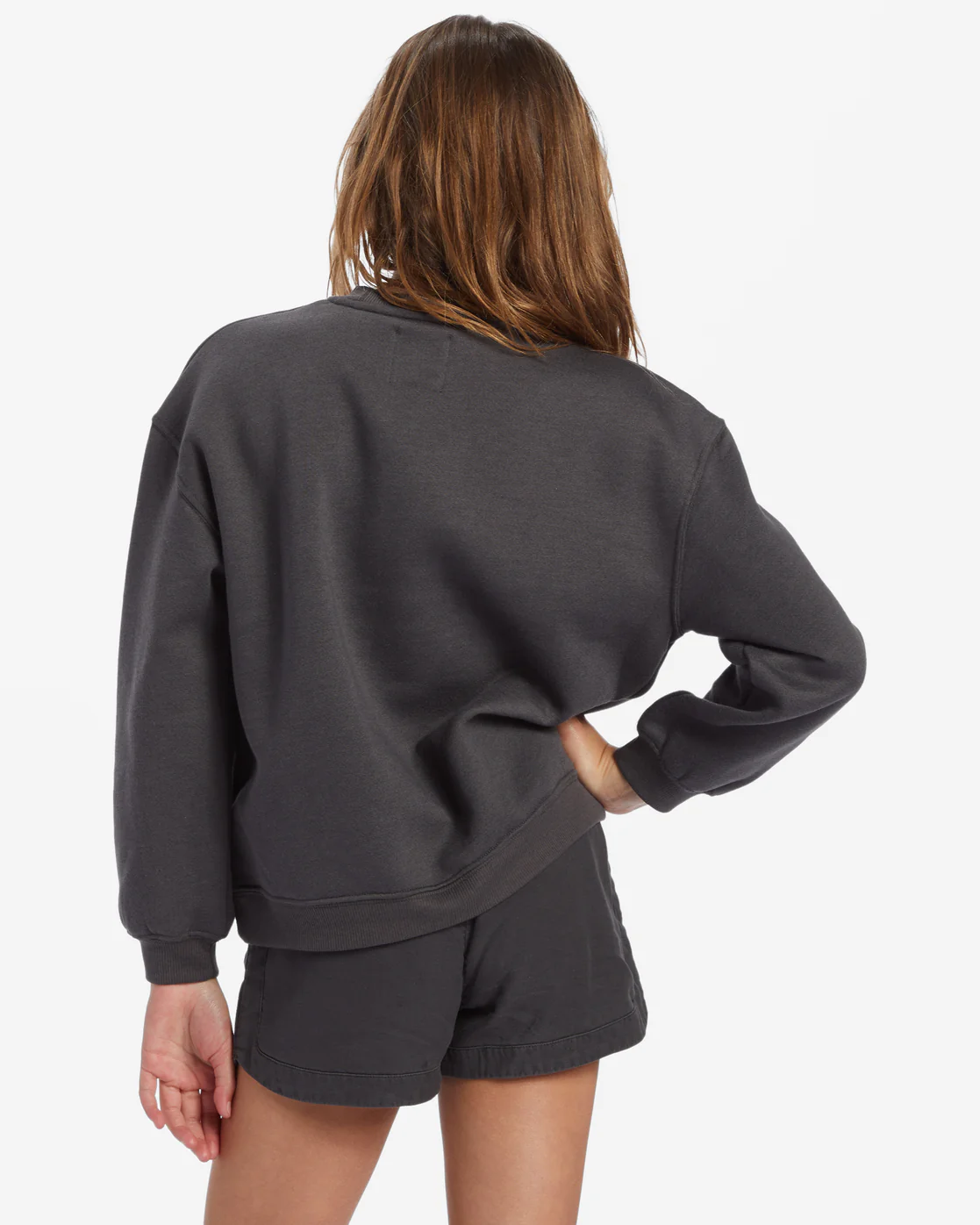 Billabong Girls Love In The Air Sweatshirt - Off Black -Biliabong Outlet