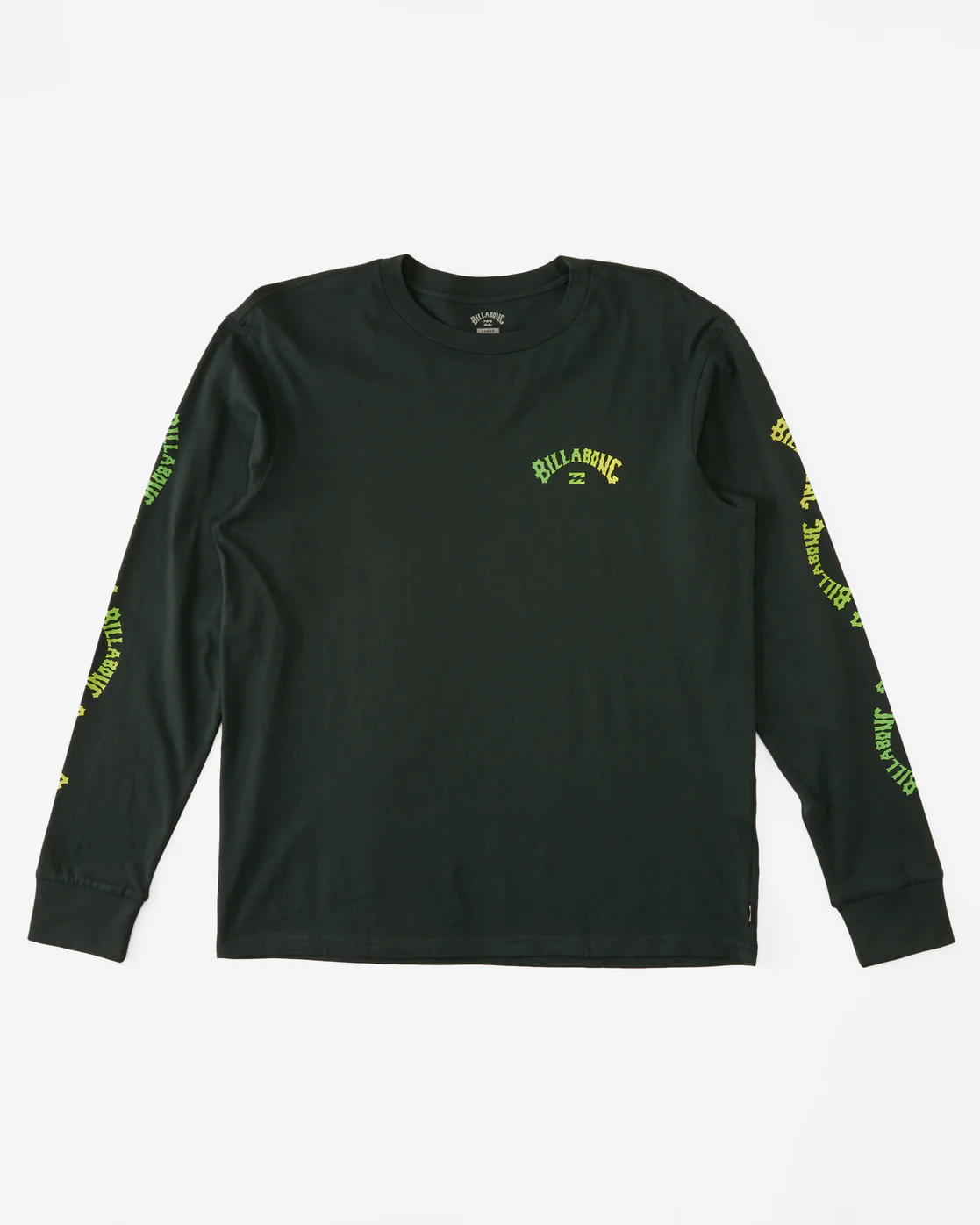 Billabong Snaking Arches Long Sleeve T-Shirt - Dark Forest -Biliabong Outlet