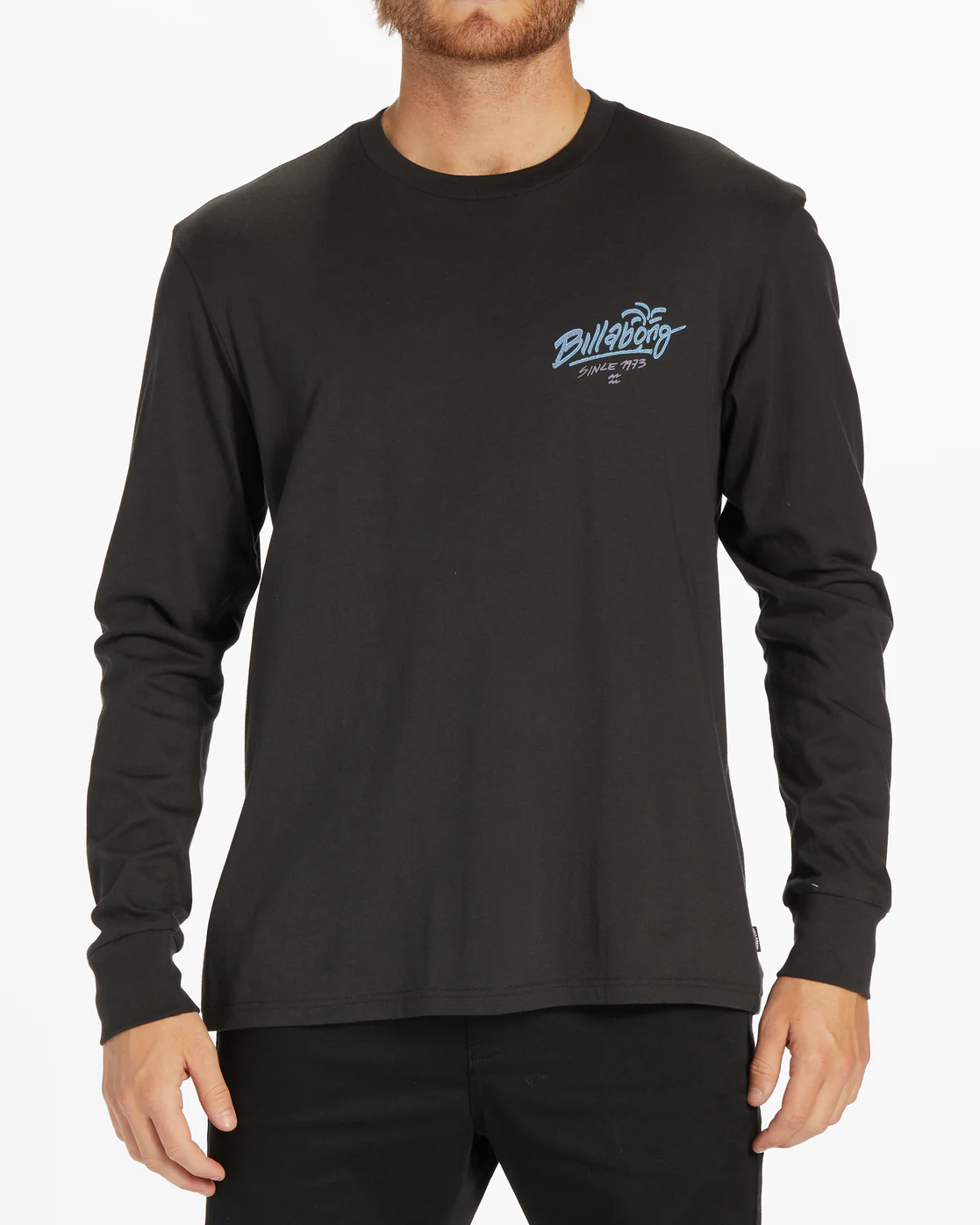 Billabong Lounge Long Sleeve T-Shirt - Washed Black -Biliabong Outlet