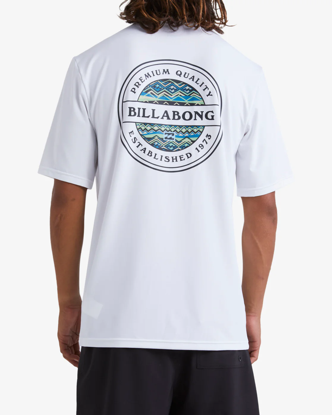Billabong Rotor Loose Fit Short Sleeve Surf Tee - White -Biliabong Outlet