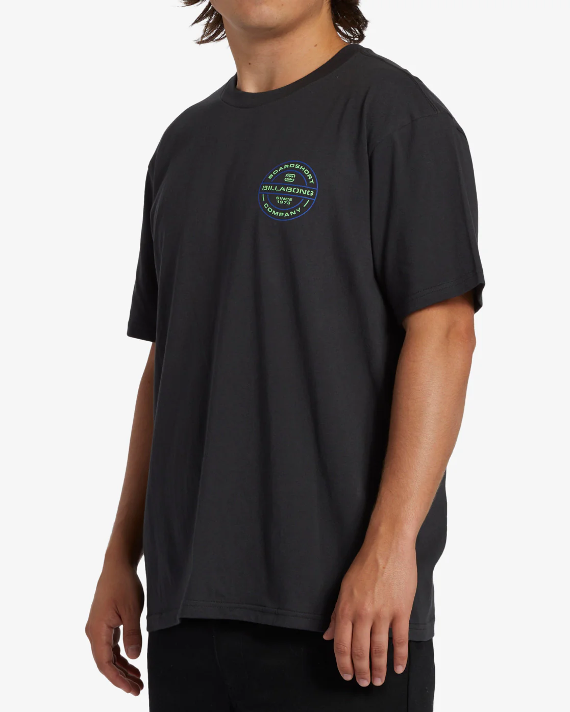 Billabong Rotor Short Sleeve T-Shirt - Washed Black -Biliabong Outlet