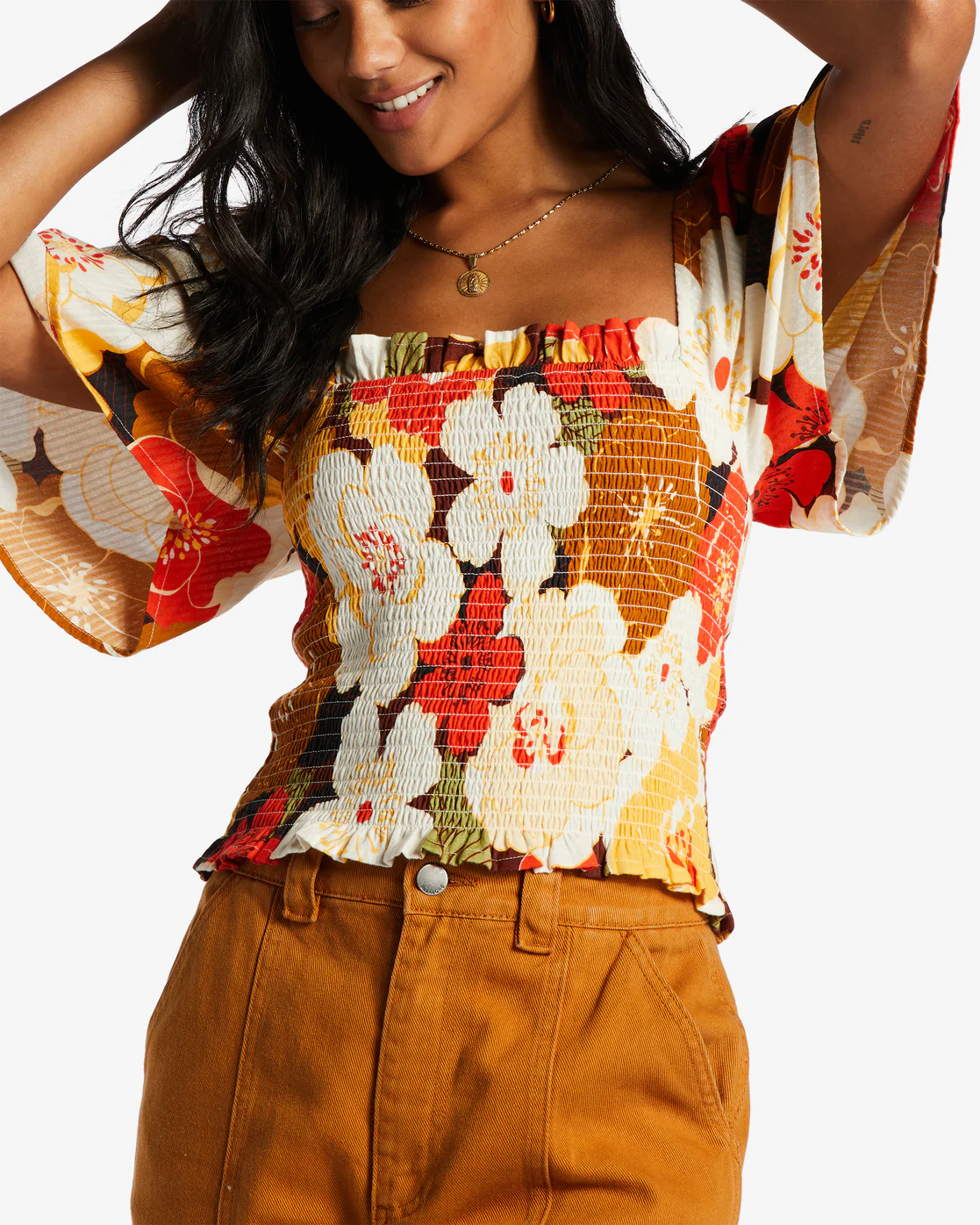 Billabong Golden Daze Crop Top - Multi -Biliabong Outlet
