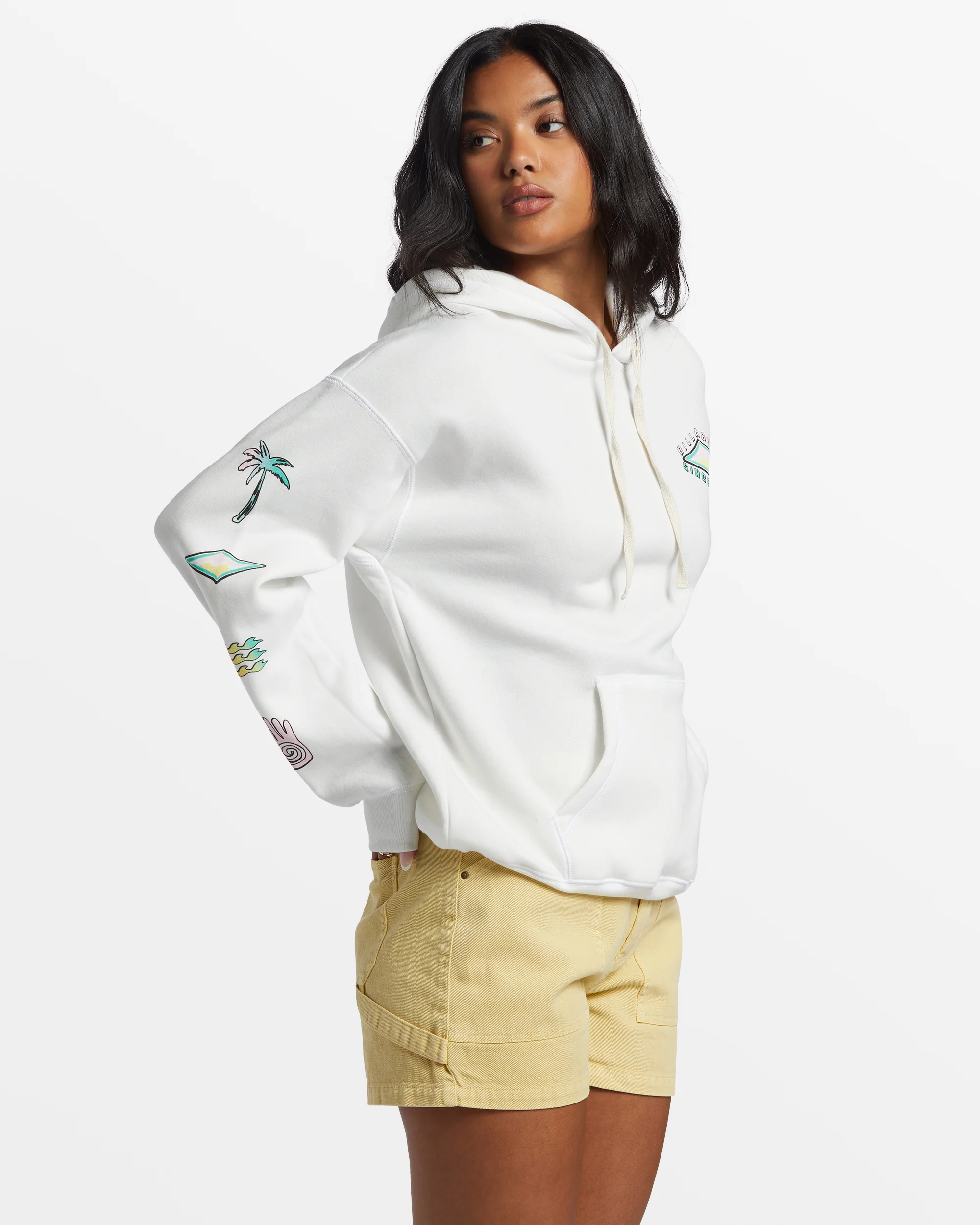 Billabong Keep Shining Hoodie - Salt Crystal -Biliabong Outlet