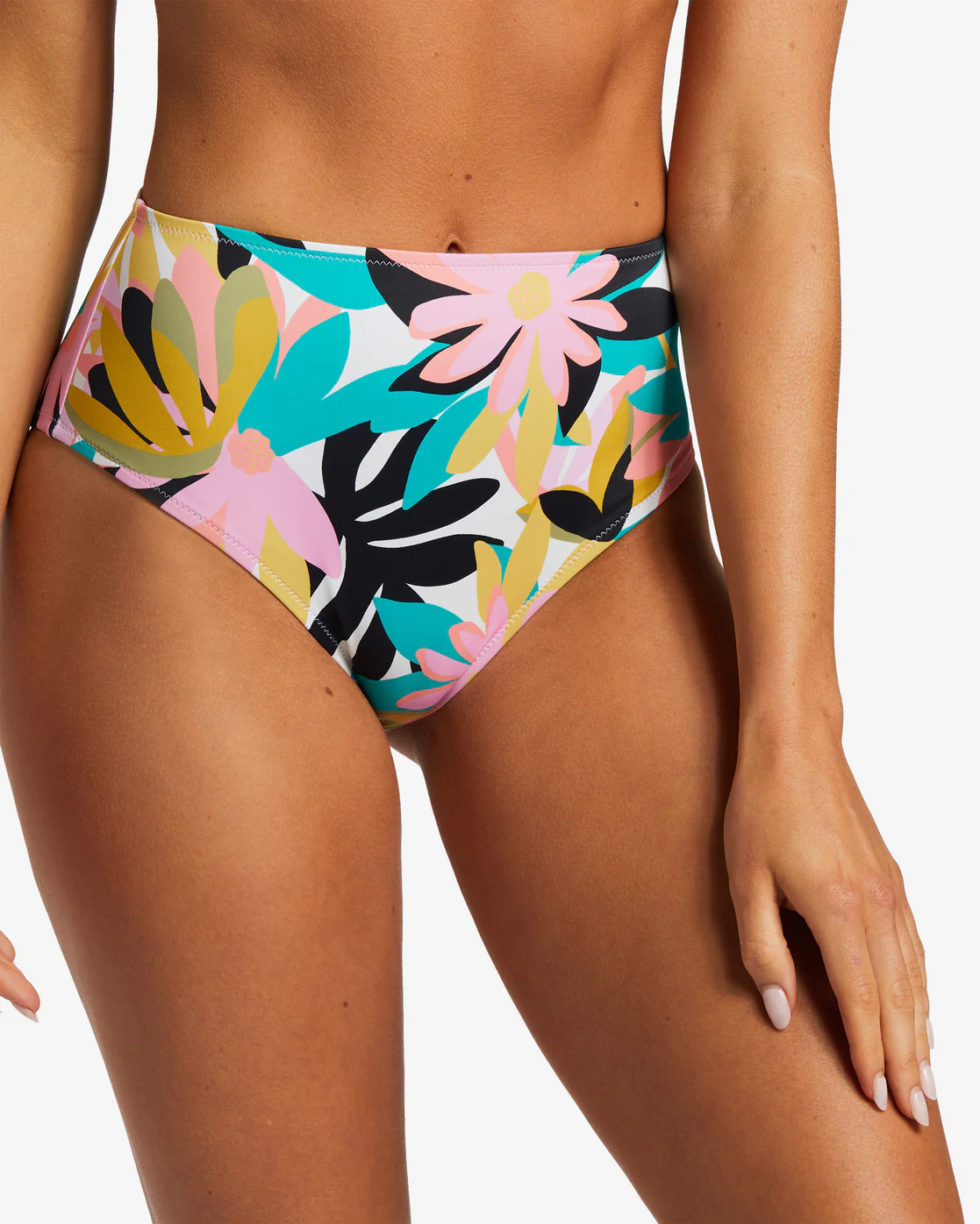 Billabong A/Div Medium Bikini Bottoms - Black Multi 3 -Biliabong Outlet