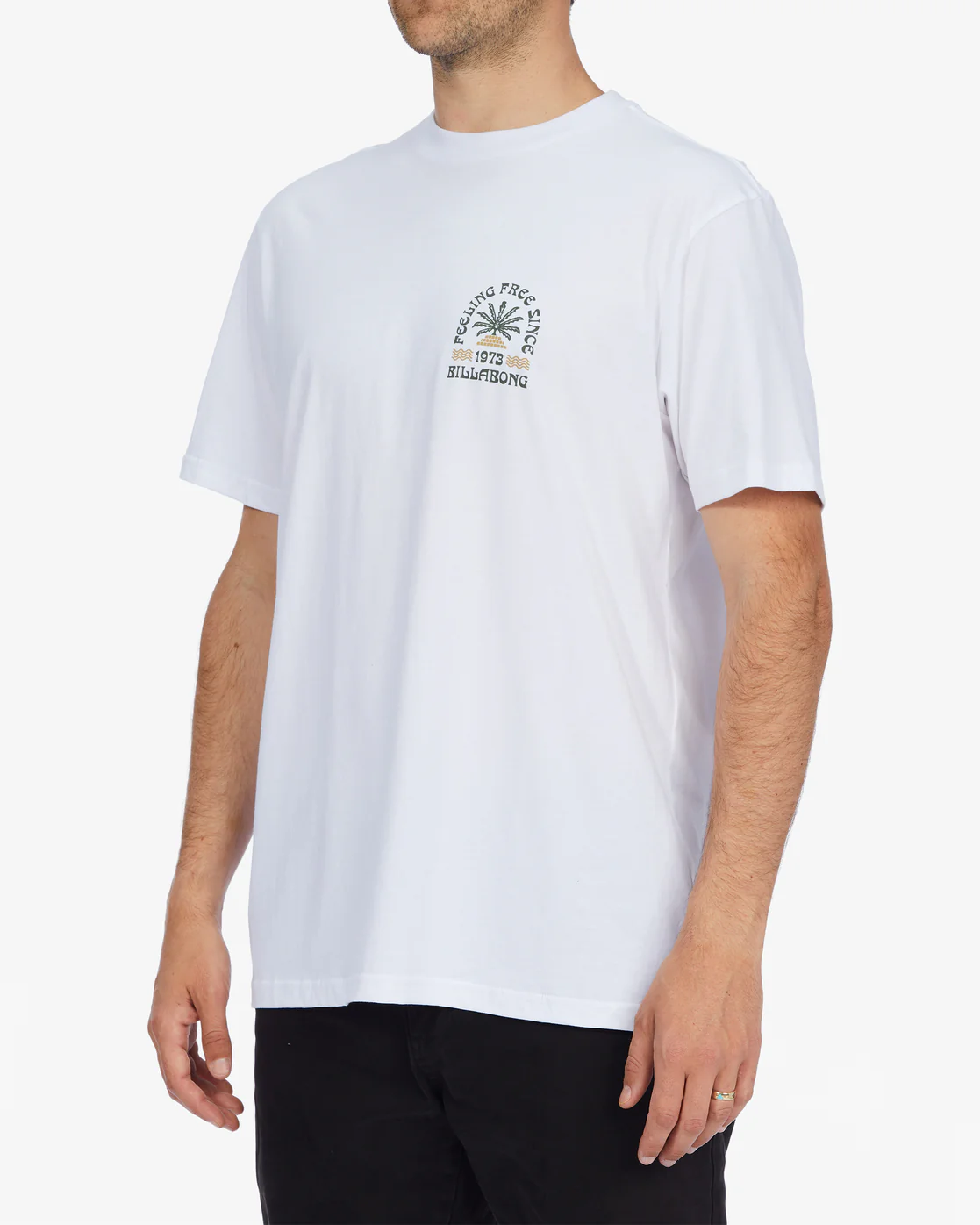 Billabong Steady Short Sleeve T-Shirt - White -Biliabong Outlet