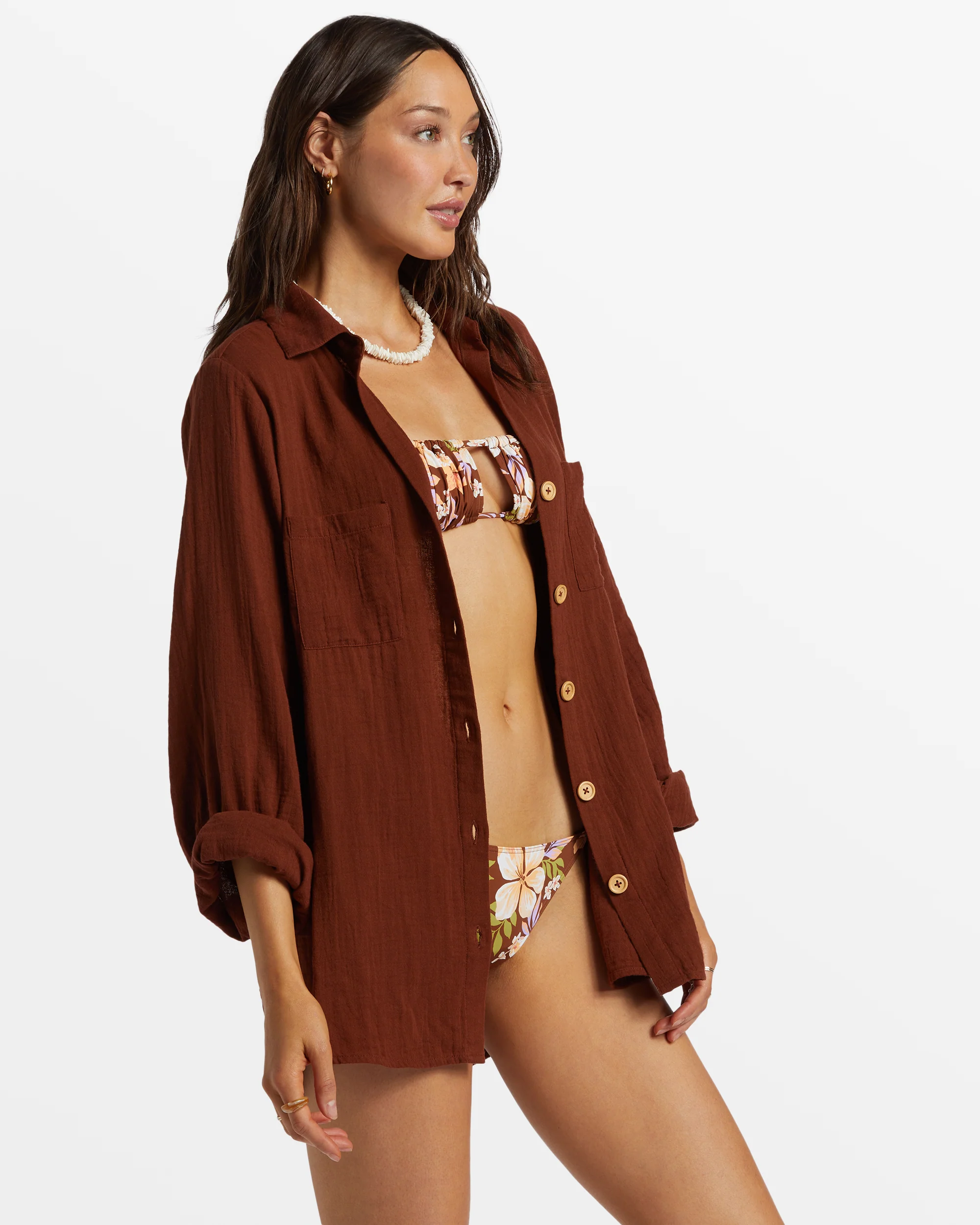 Billabong Swell Shirt Woven Shirt - Toasted Coconut -Biliabong Outlet