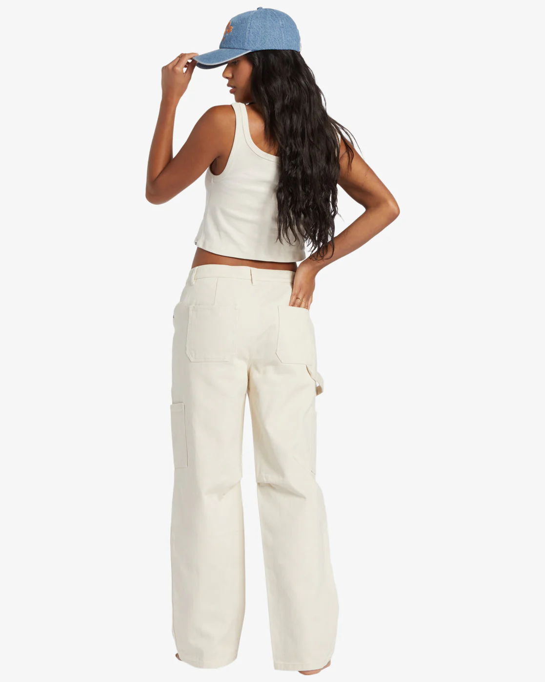 Billabong Leia Cargo Pants - White Cap -Biliabong Outlet