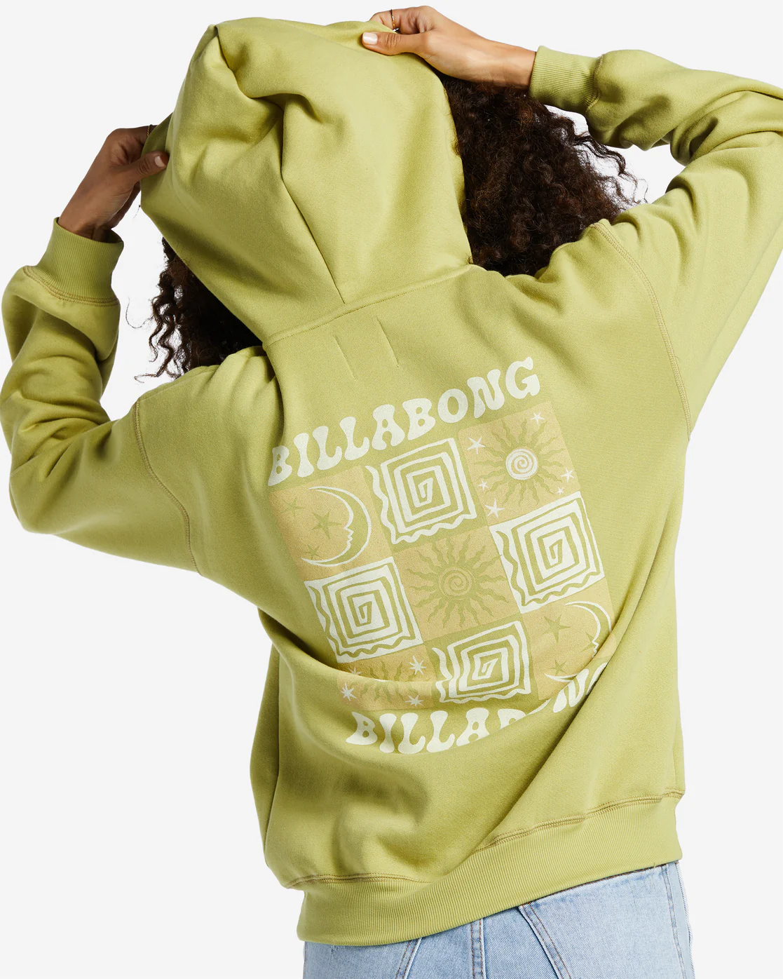 Billabong Cosmic Moon Sweatshirt - Kiwi -Biliabong Outlet