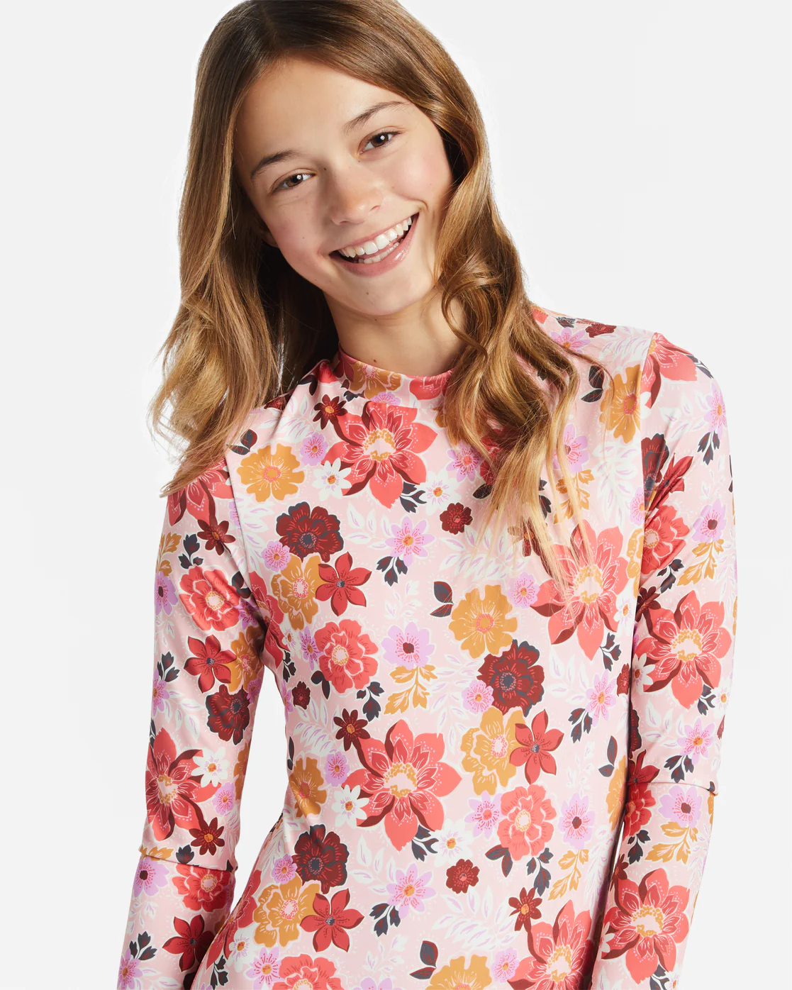 Billabong Girls A Dream Away Bodysuit Surf Tee - Multi -Biliabong Outlet