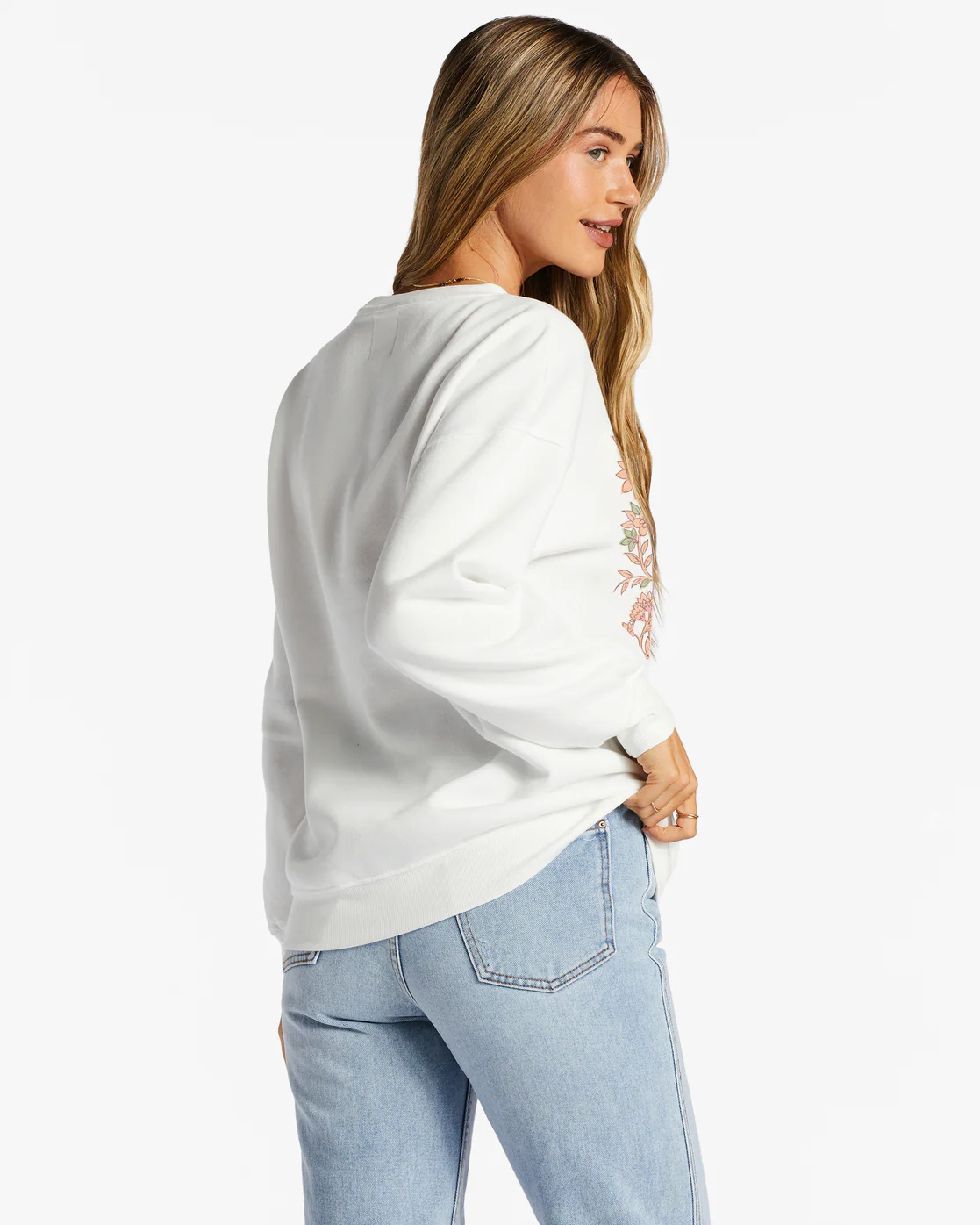Billabong Ride The Wave Sweatshirt - Salt Crystal -Biliabong Outlet