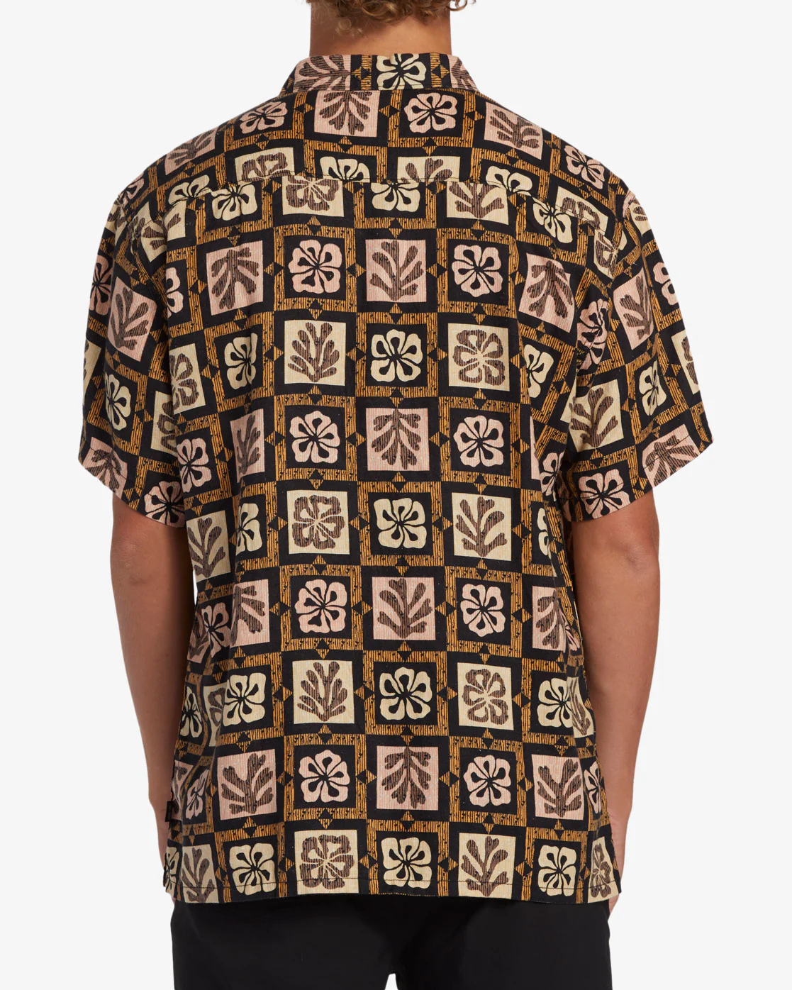 Billabong Tiki Reef Hemp Short Sleeve Woven Shirt - Tiki -Biliabong Outlet