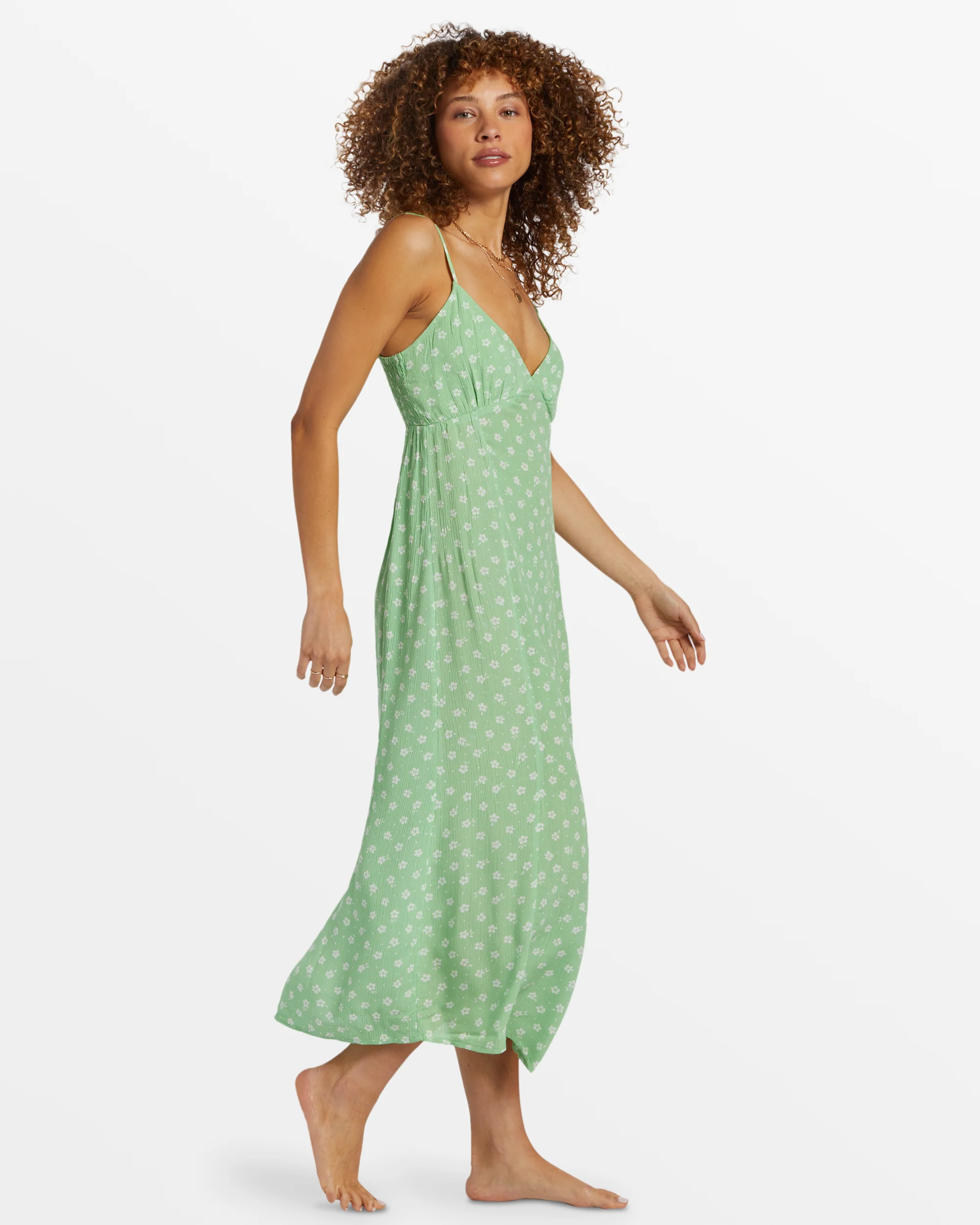 Billabong Summer Shine Midi Dress - Bright Meadow -Biliabong Outlet