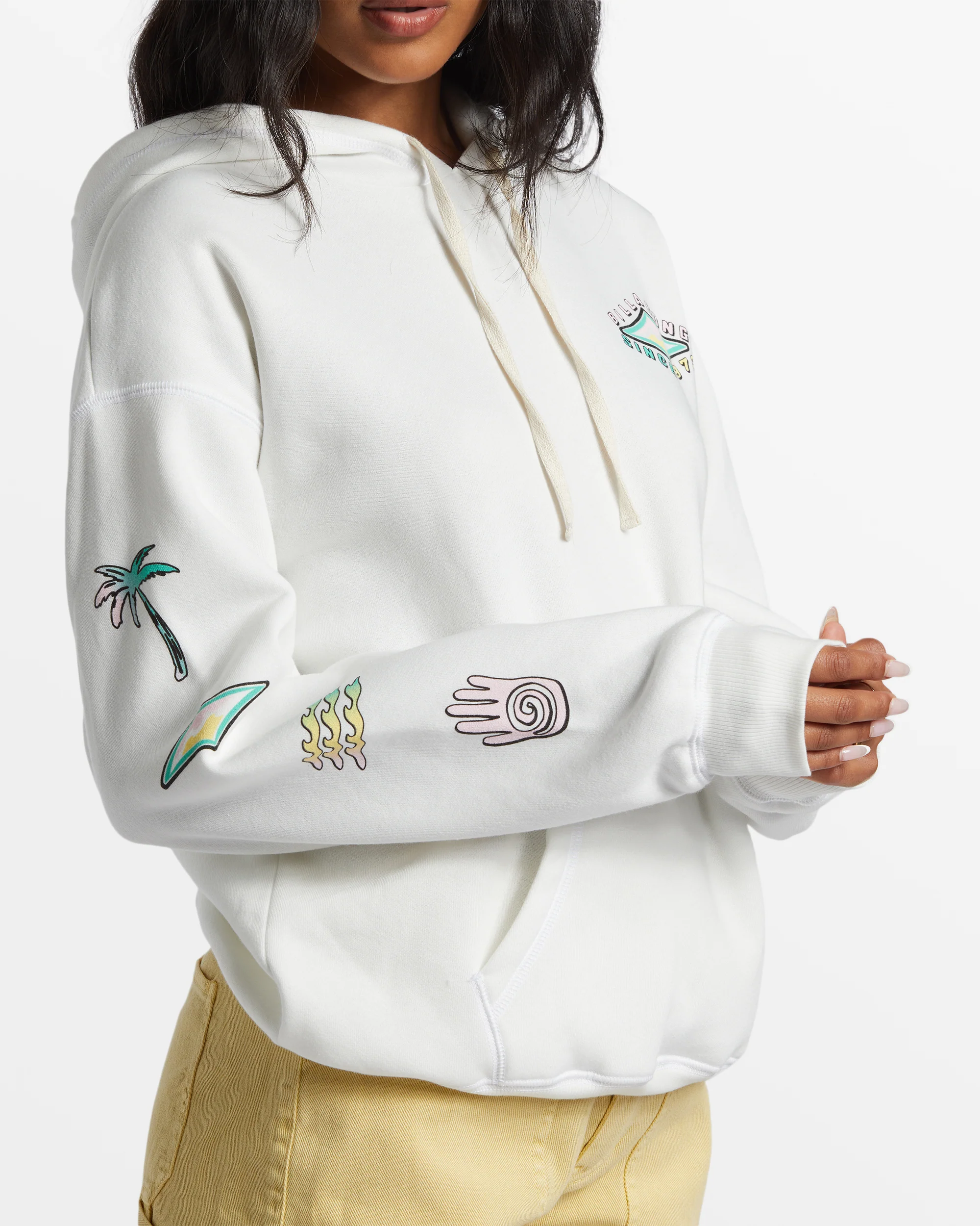 Billabong Keep Shining Hoodie - Salt Crystal -Biliabong Outlet