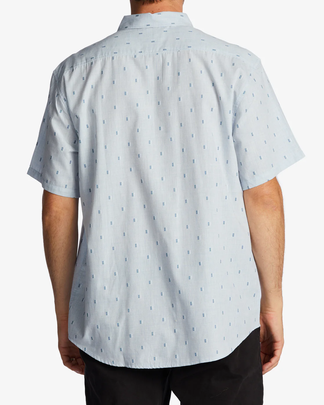 Billabong All Day Jacquard Short Sleeve Shirt - Blue Haze -Biliabong Outlet