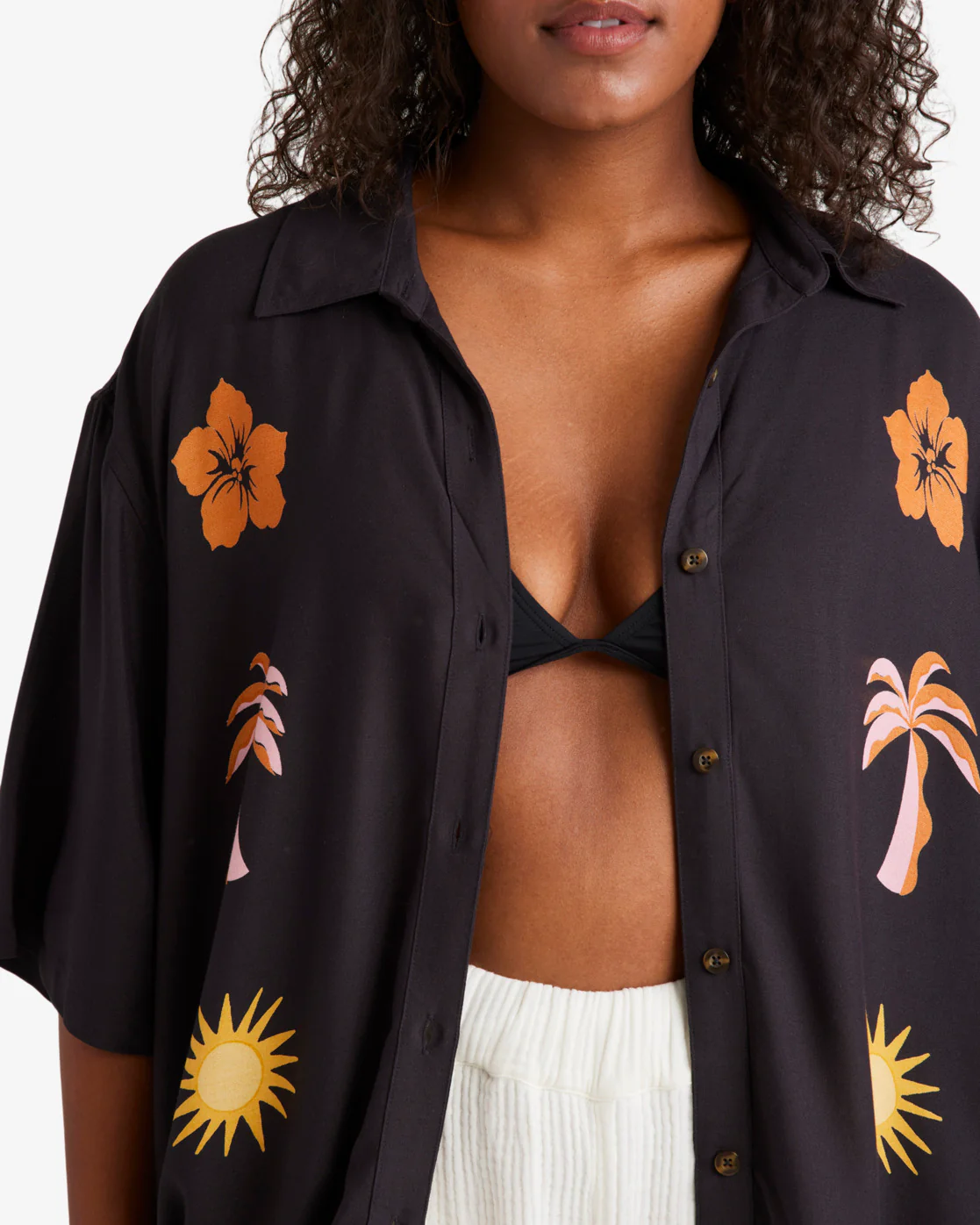 Billabong On Vacation Woven Shirt - Black Sands -Biliabong Outlet