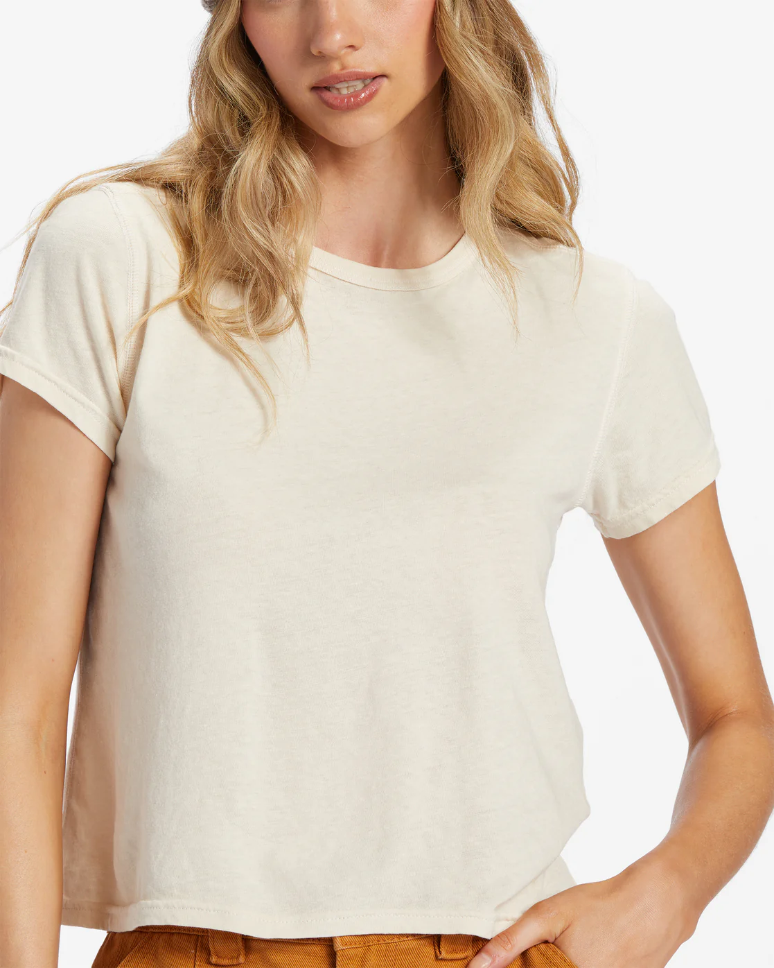 Billabong Better Then Basic Short Sleeve T-Shirt - White Cap -Biliabong Outlet