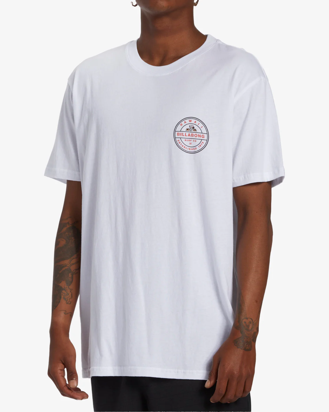 Billabong Rotor Hawaii Short Sleeve T-Shirt - White -Biliabong Outlet