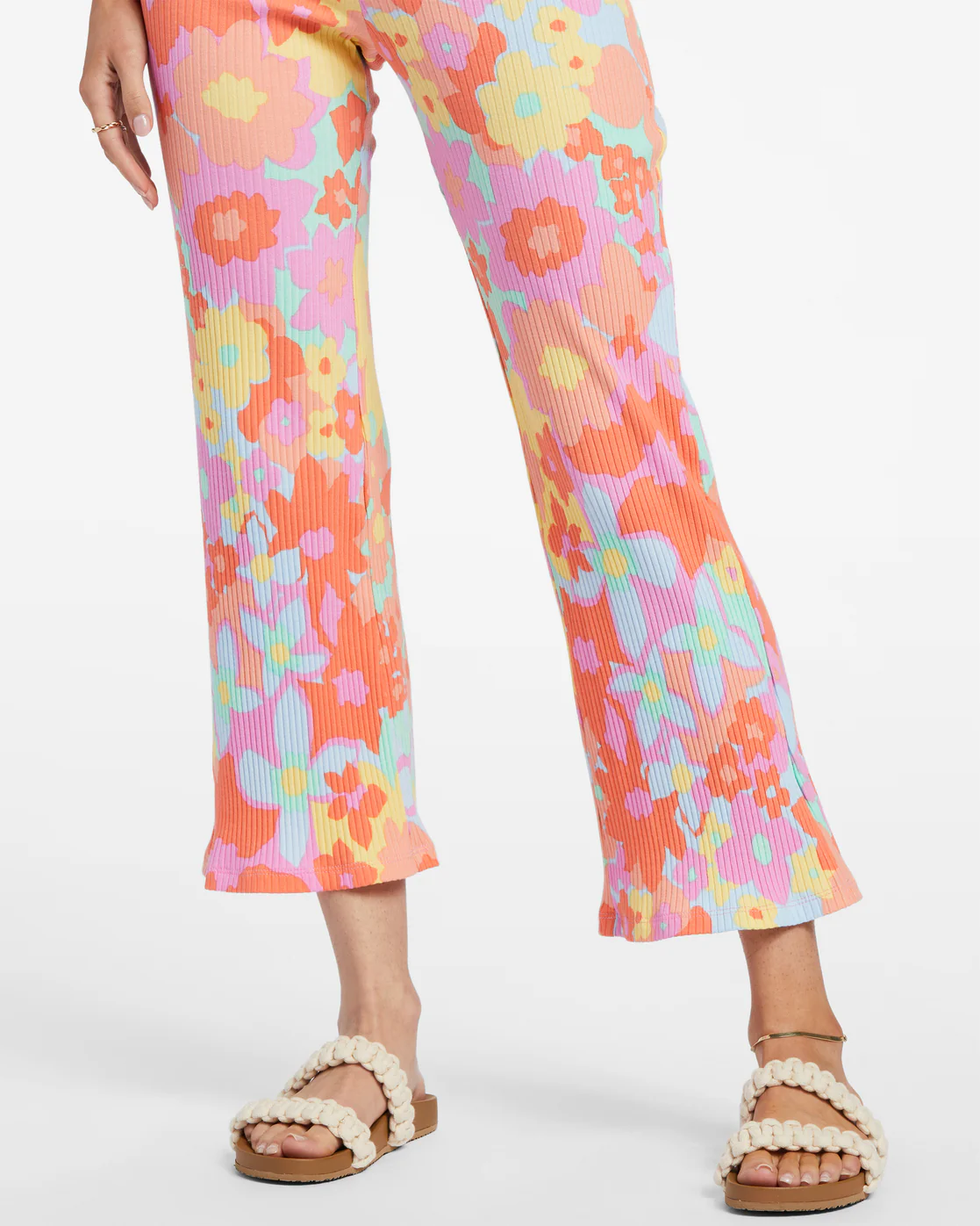 Billabong Come Back Cropped Pants - Peach Pie -Biliabong Outlet