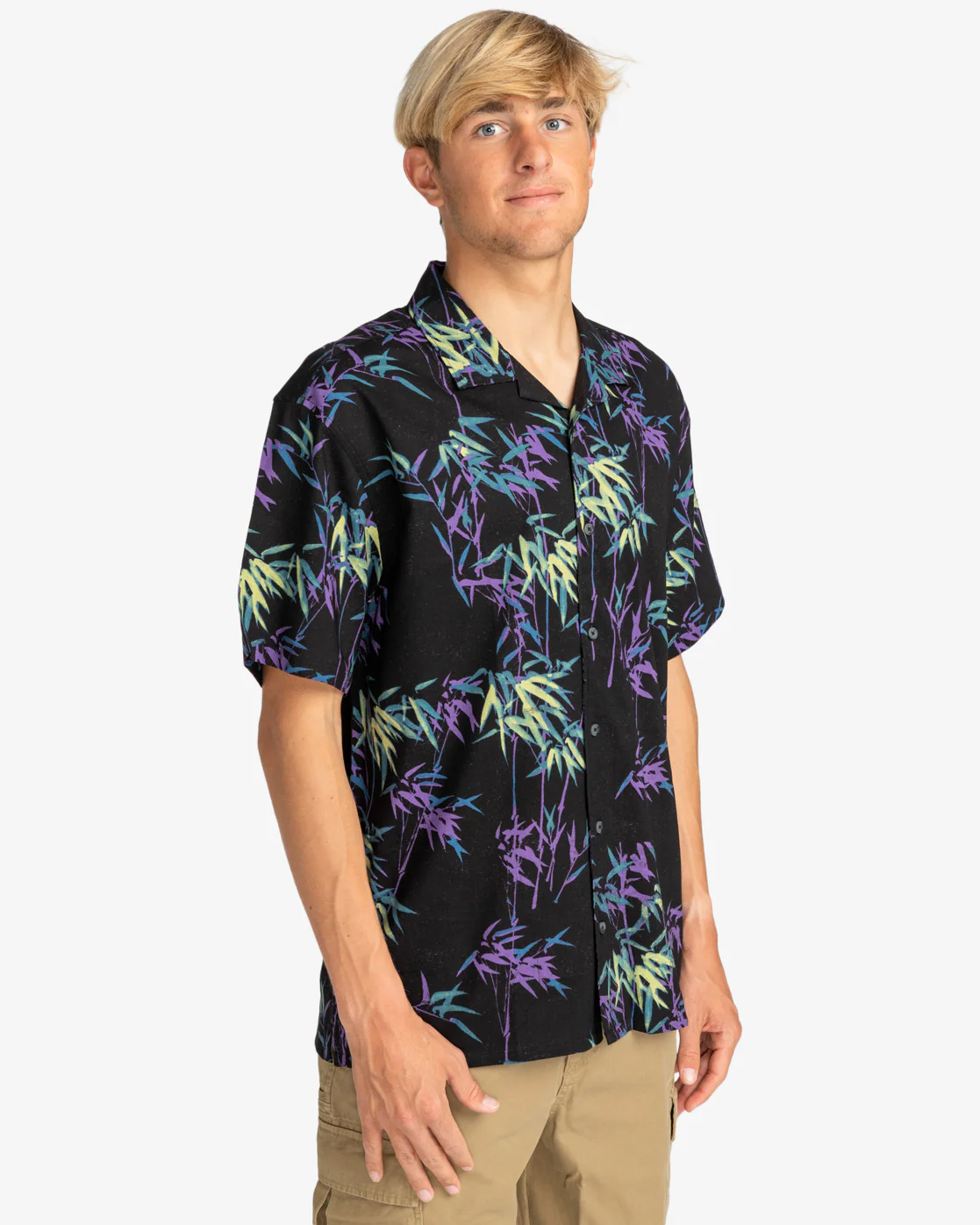 Billabong Sundays Vacay Short Sleeve Woven Shirt - Washed Violet -Biliabong Outlet
