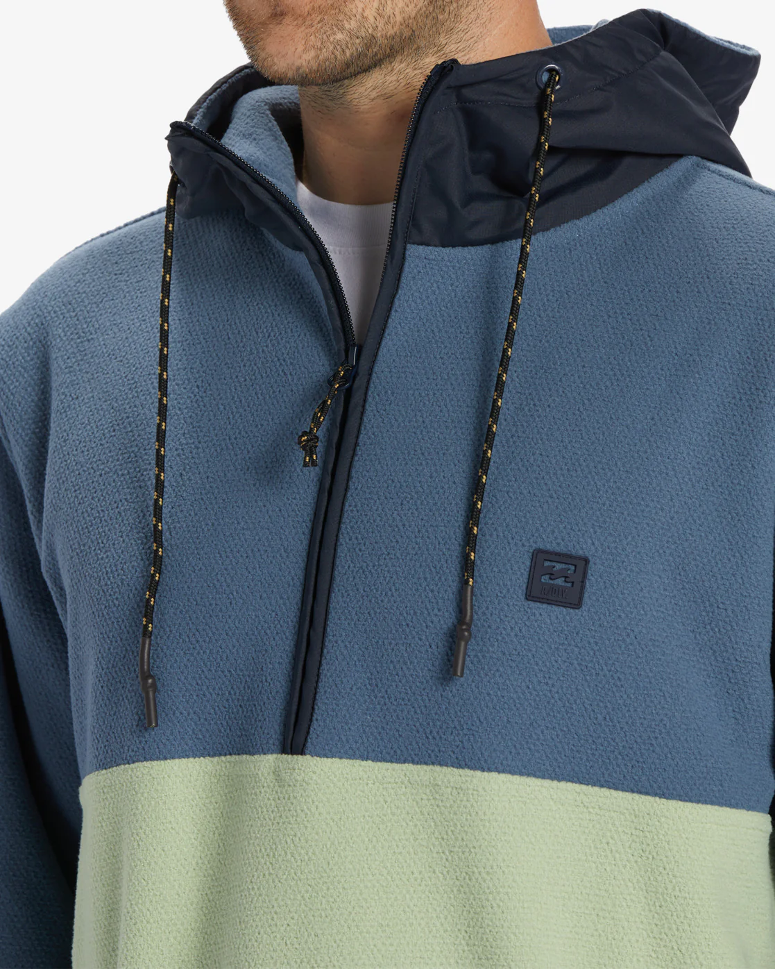 Billabong A/Div Boundary Hooded Half-Zip Pullover - North Sea -Biliabong Outlet