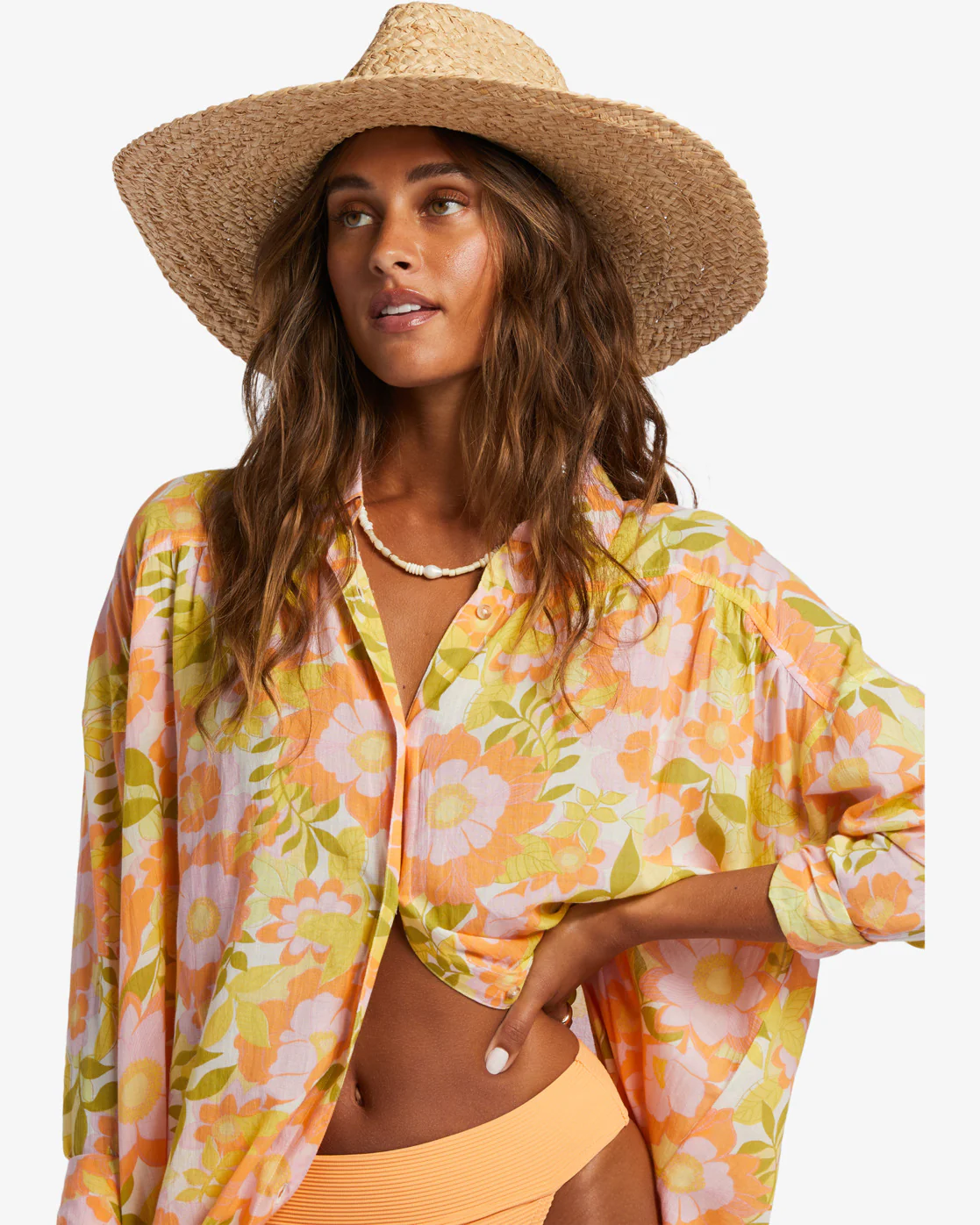 Billabong Sea Mist Straw Hat - Natural -Biliabong Outlet