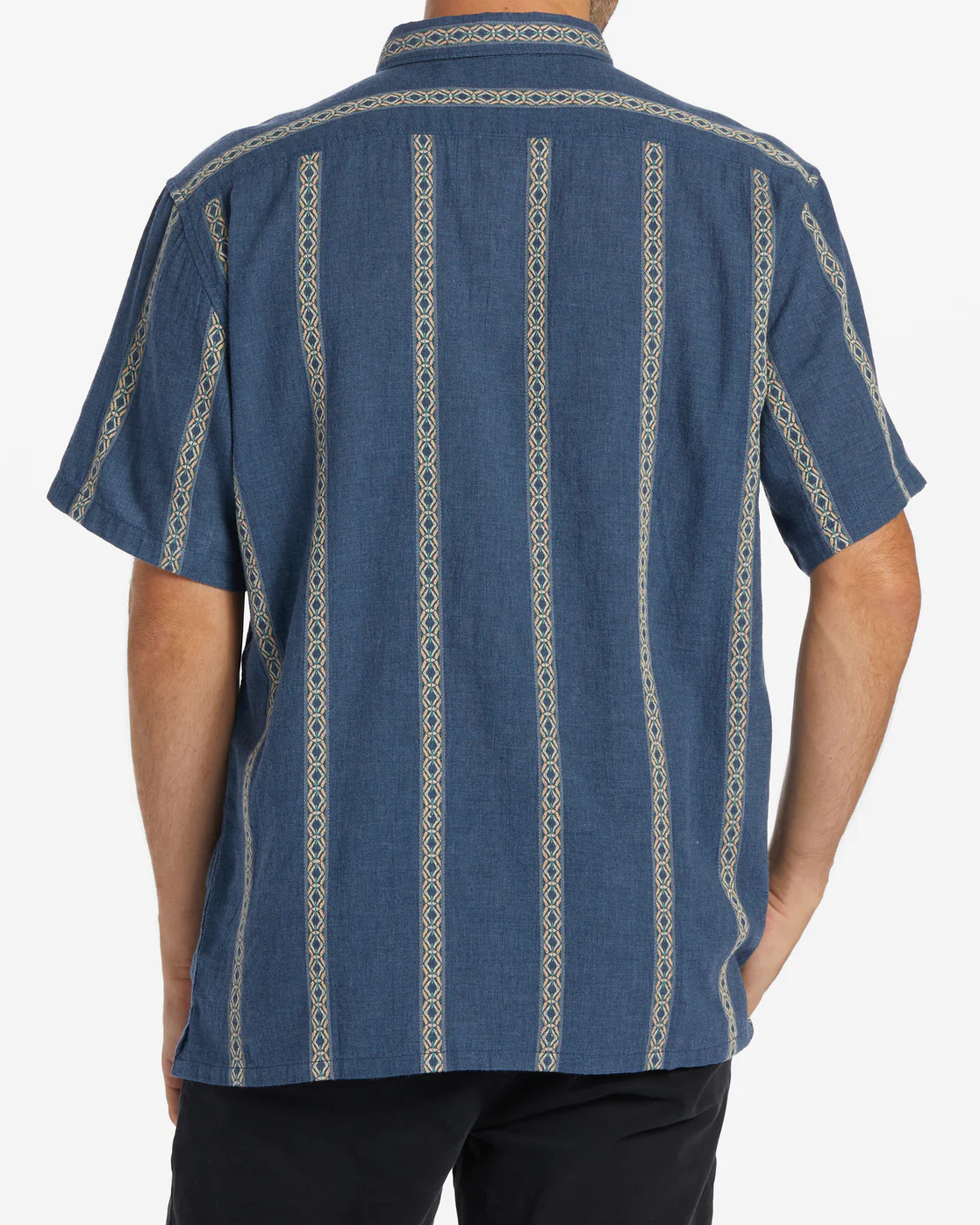 Billabong Sundays Jacquard Short Sleeve Shirt - Navy -Biliabong Outlet