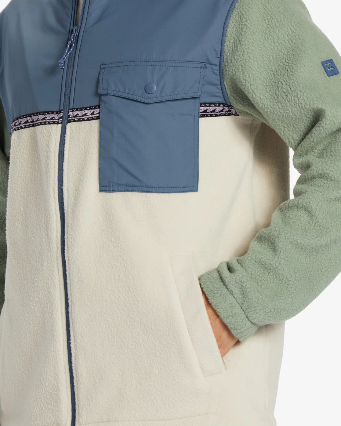 Billabong A/Div Boundary Trail Zip-Up Fleece - Chino -Biliabong Outlet
