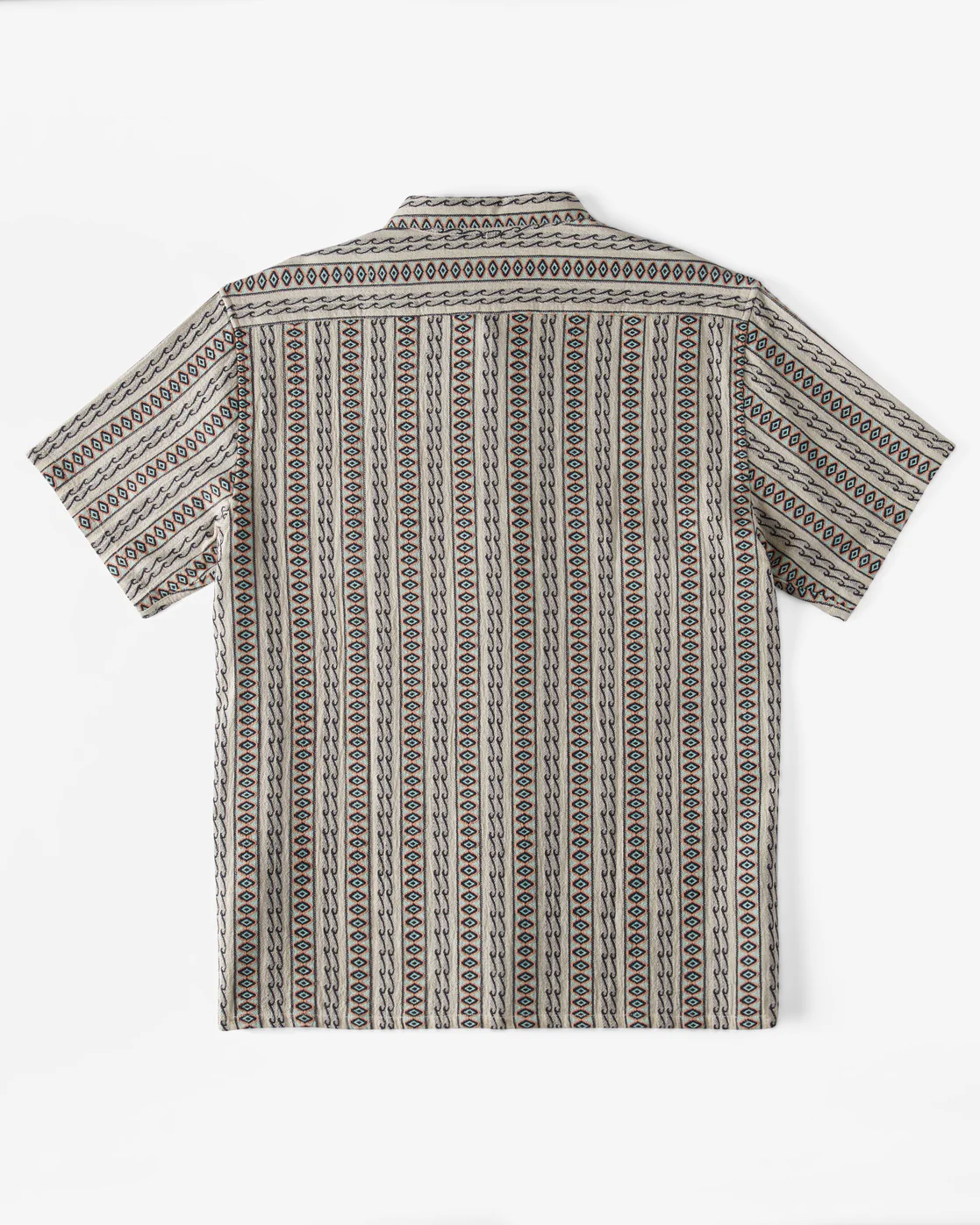 Billabong Sundays Jacquard Short Sleeve Shirt - Oat -Biliabong Outlet
