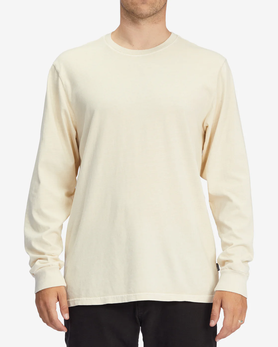Billabong Essential Wave Washed Long Sleeve T-Shirt - Bone -Biliabong Outlet