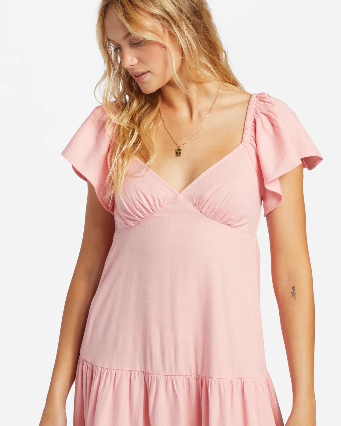 Billabong Last Light Dress - Light Sorbet -Biliabong Outlet