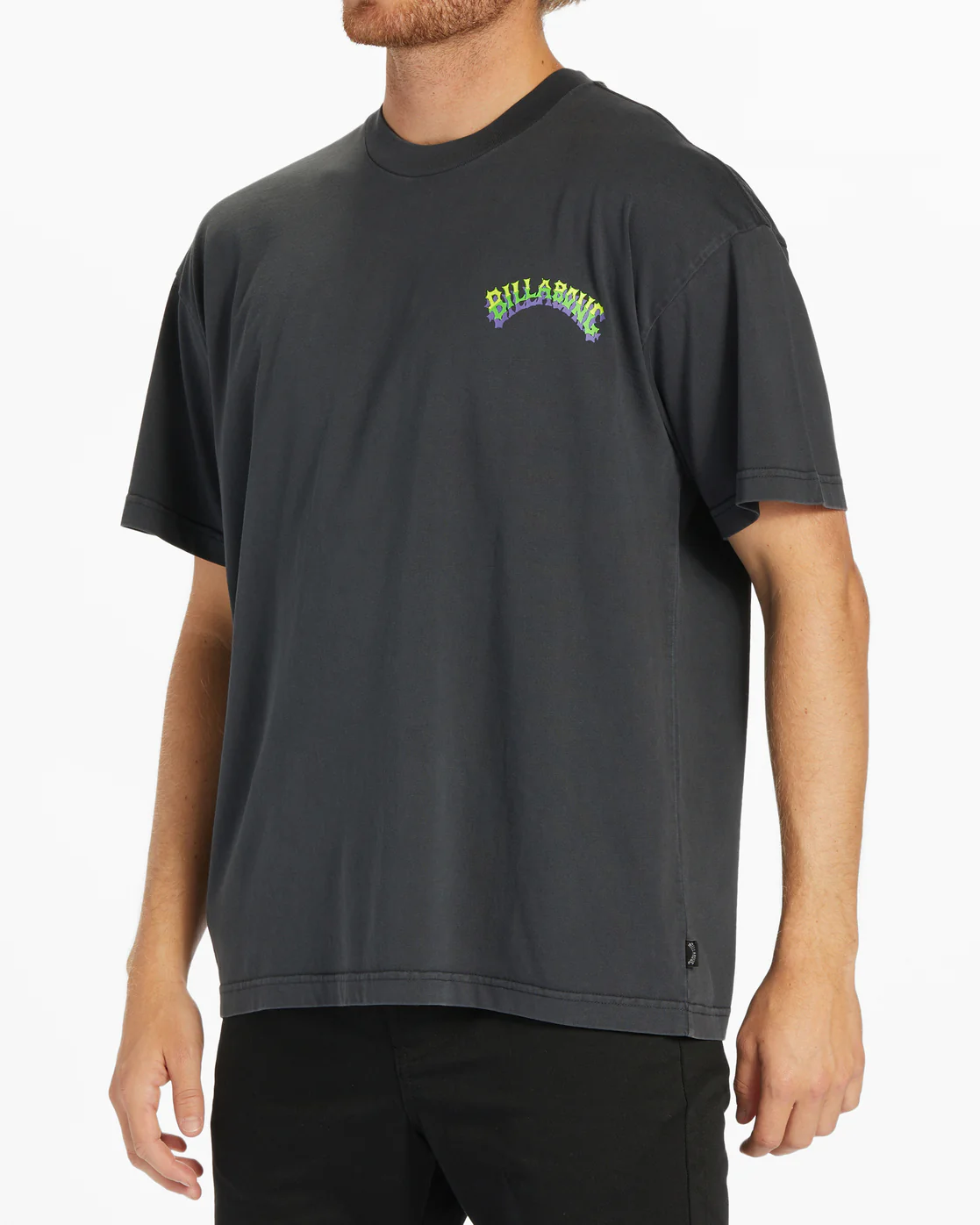 Billabong Arch Wave OG Short Sleeve Wave Washed T-Shirt - Washed Black -Biliabong Outlet