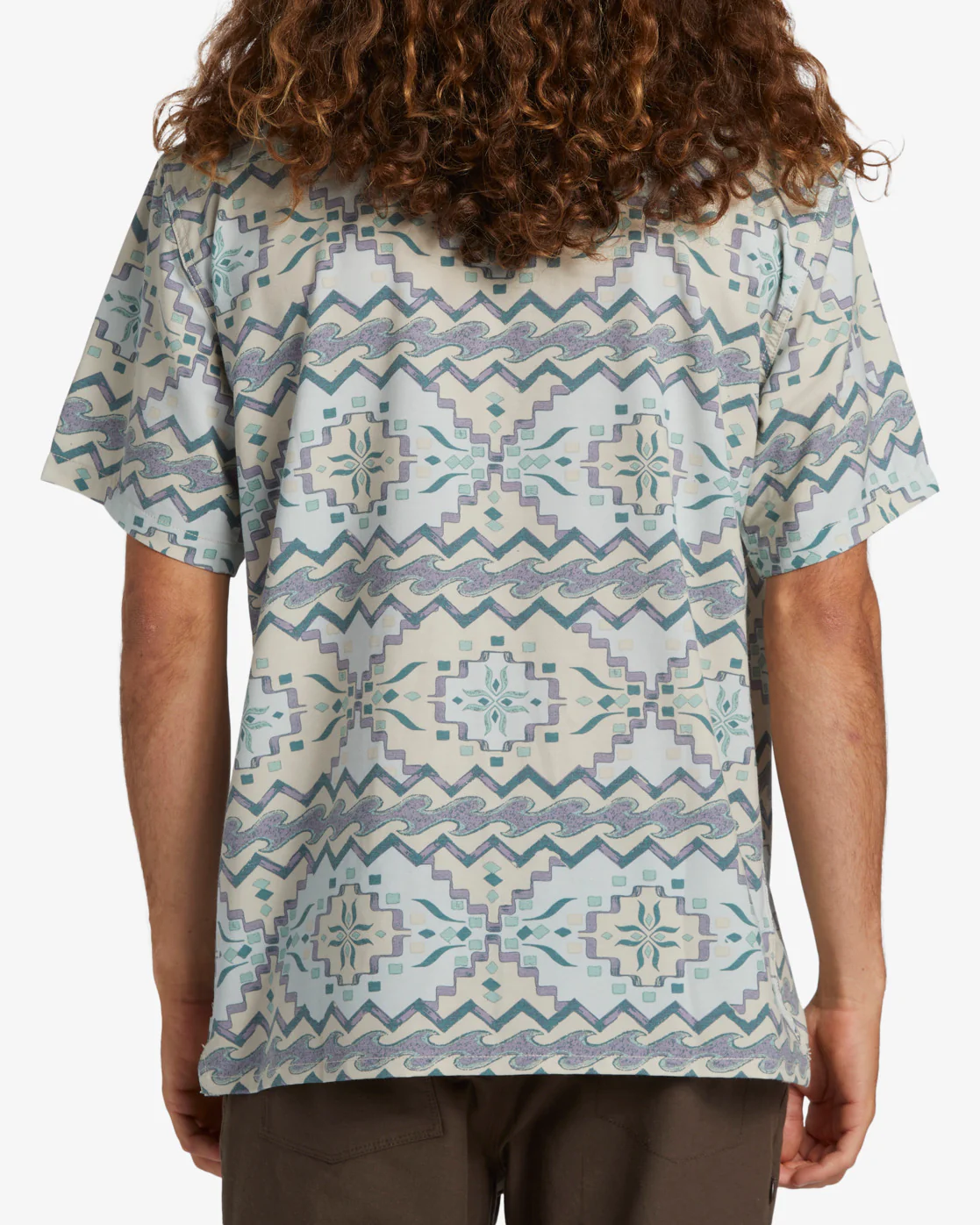Billabong Surftrek Trail Short Sleeve Woven Shirt - Seafoam -Biliabong Outlet