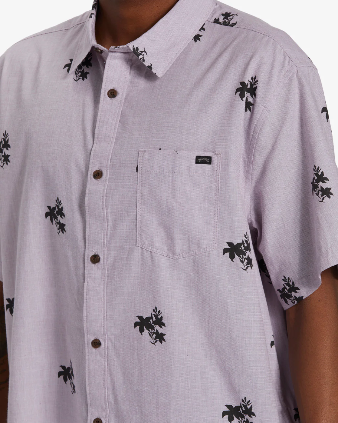 Billabong Sundays Mini Short Sleeve Shirt - Plum -Biliabong Outlet