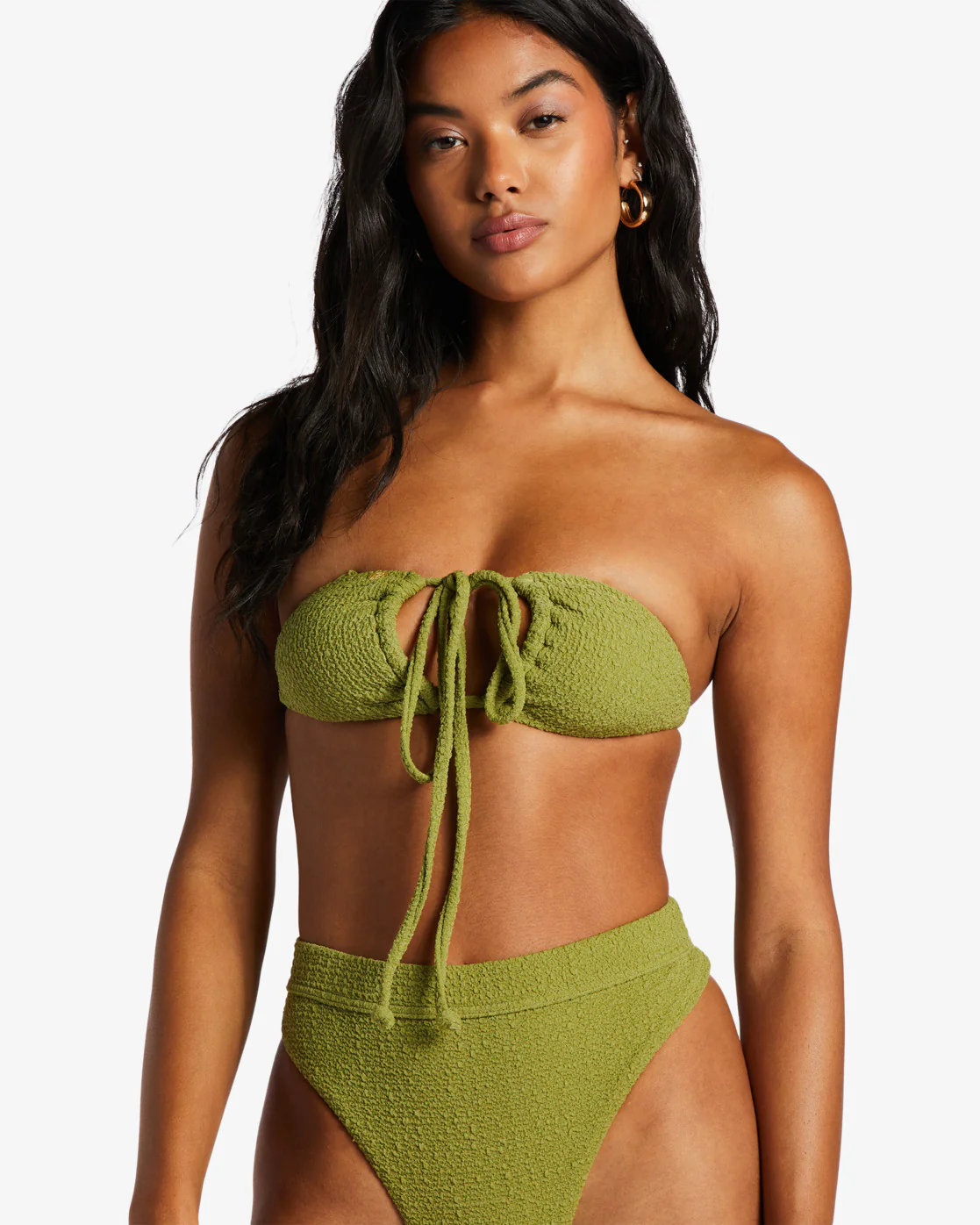 Billabong So Dazed Multi Triangle Bikini Top - Green Eyes -Biliabong Outlet