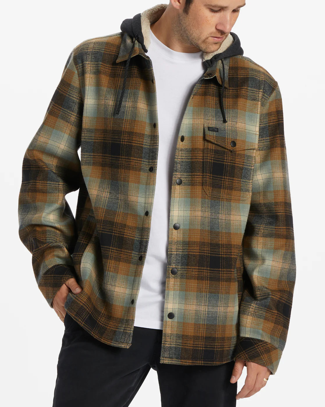 Billabong A/Div Furnace Bonded Flannel Shirt - Dark Forest -Biliabong Outlet