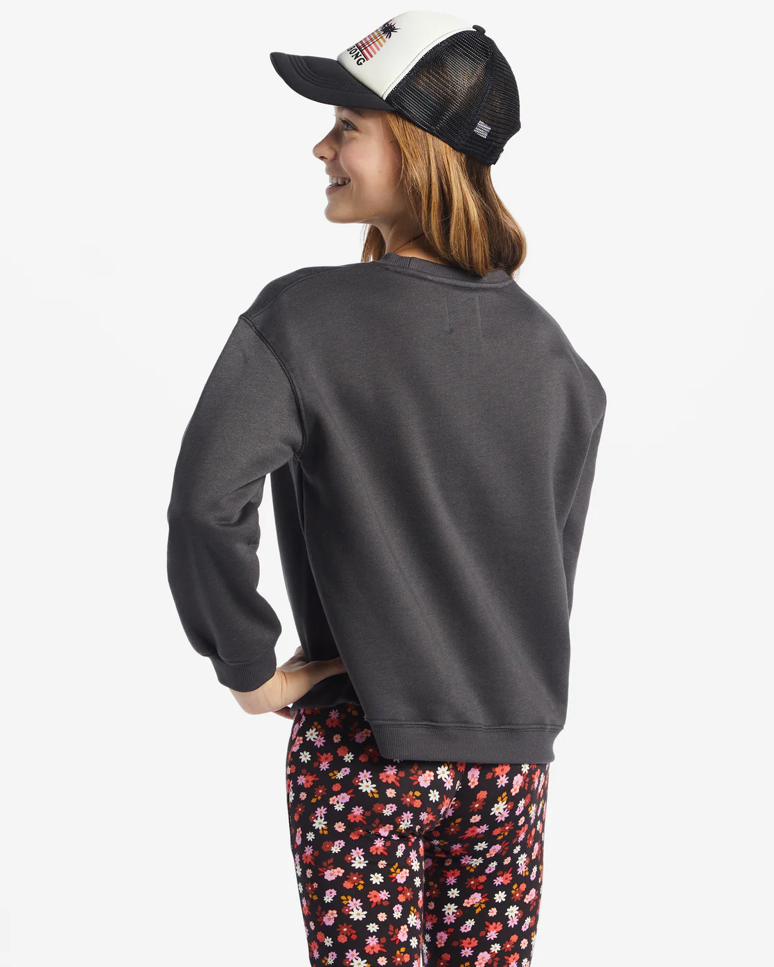 Billabong Girls Night Sky Sweatshirt - Off Black -Biliabong Outlet