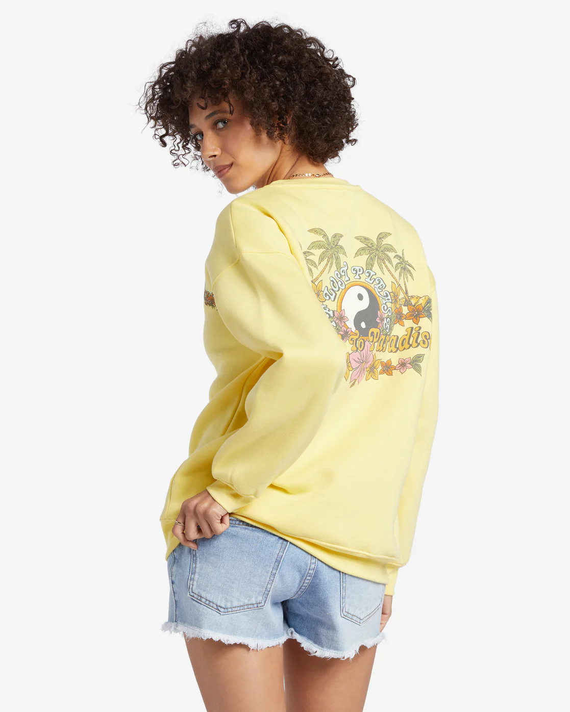 Billabong Best Of Times Sweatshirt - Fresh Squeezed -Biliabong Outlet