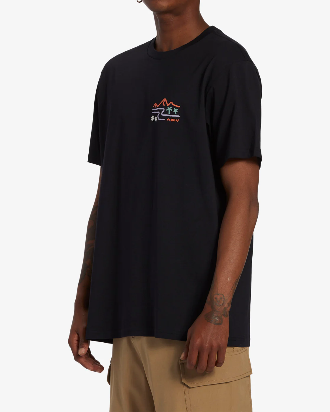 Billabong Panorama Short Sleeve T-Shirt - Black -Biliabong Outlet