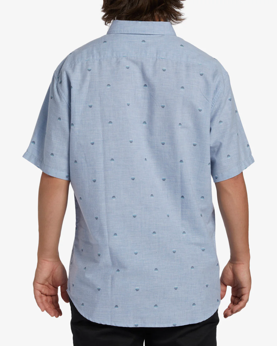 Billabong All Day Jacquard Short Sleeve Woven Shirt - Washed Blue -Biliabong Outlet