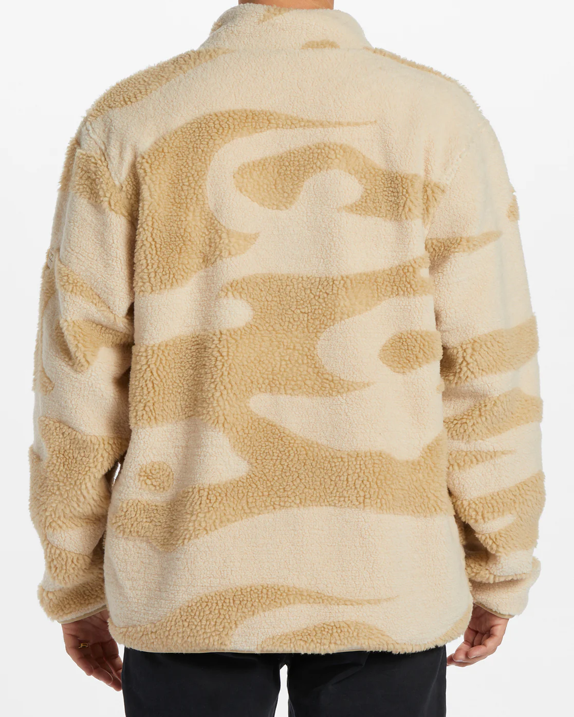 Billabong Boundary Switchback Zip-Up Sherpa Fleece - Chino -Biliabong Outlet