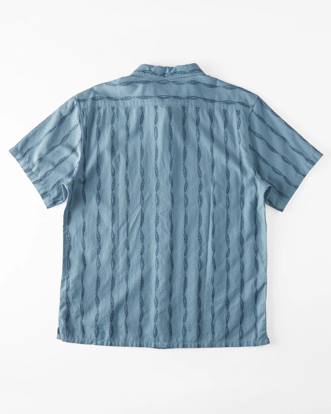 Billabong Sundays Jacquard Short Sleeve Shirt - Washed Blue -Biliabong Outlet