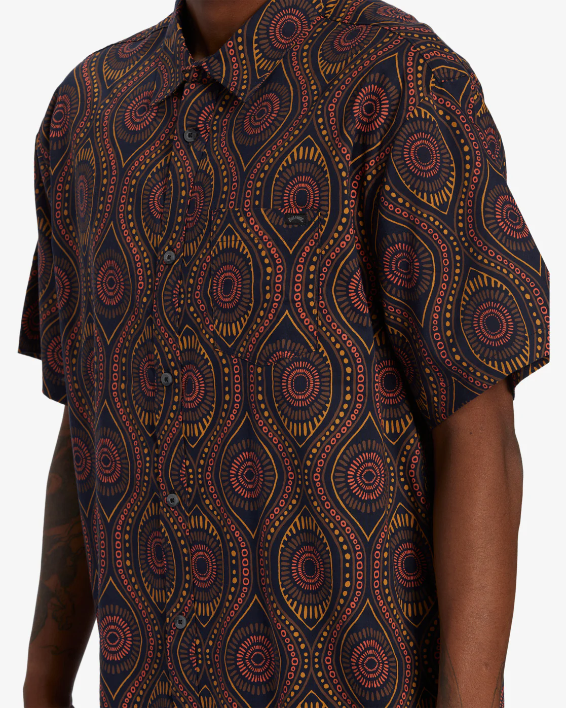 Billabong Sundays Short Sleeve Shirt - Rust -Biliabong Outlet