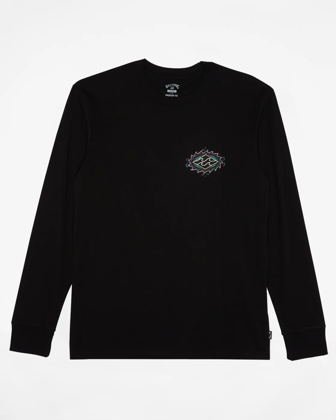 Billabong Crayon Wave Long Sleeve T-Shirt - Black -Biliabong Outlet