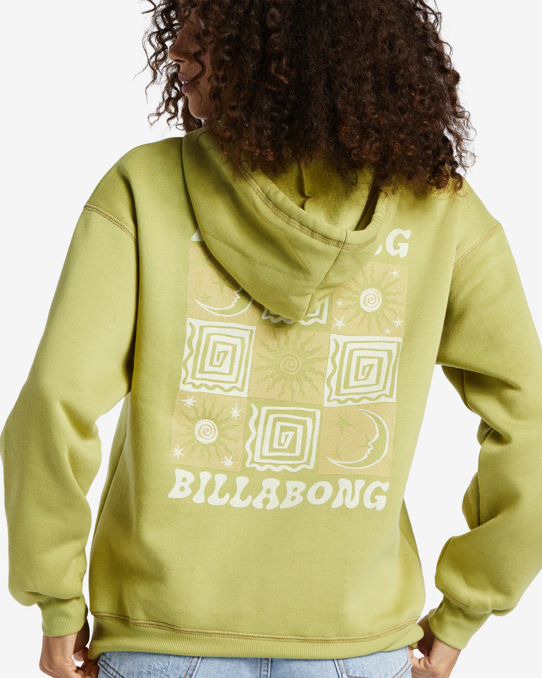 Billabong Cosmic Moon Sweatshirt - Kiwi -Biliabong Outlet