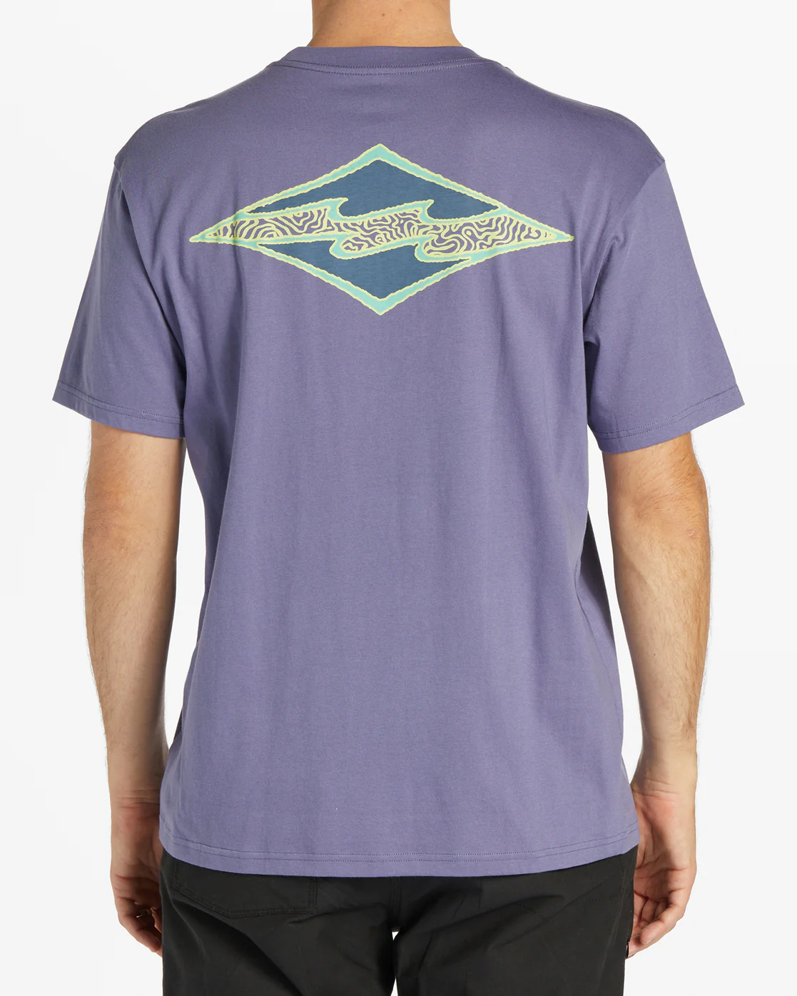 Billabong Crayon Wave Short Sleeve T-Shirt - Dusty Grape -Biliabong Outlet