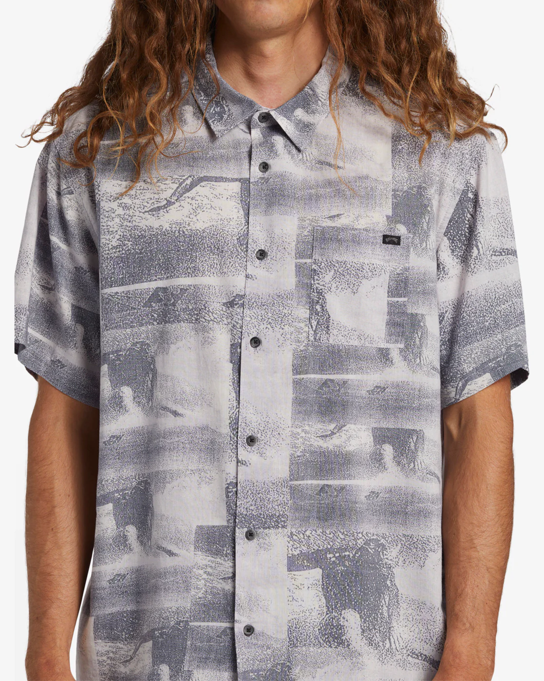 Billabong Filthy Short Sleeve Woven Shirt - Purple Haze -Biliabong Outlet