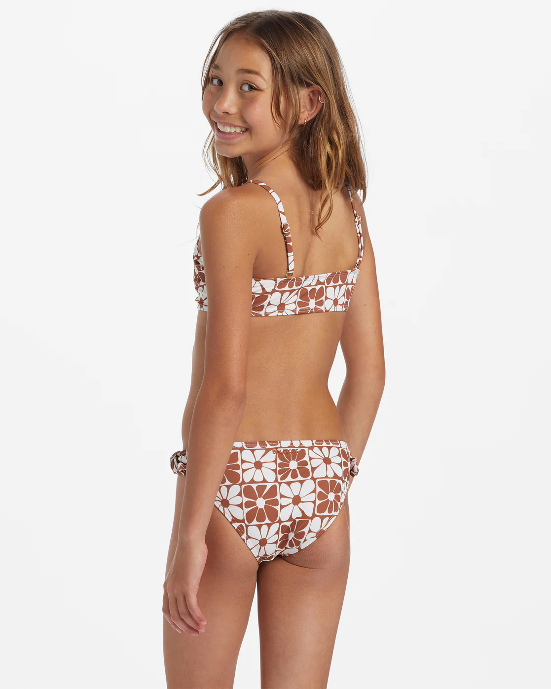 Billabong Girls A Flower For You Trilet Set Bikini Set - Golden Brown -Biliabong Outlet